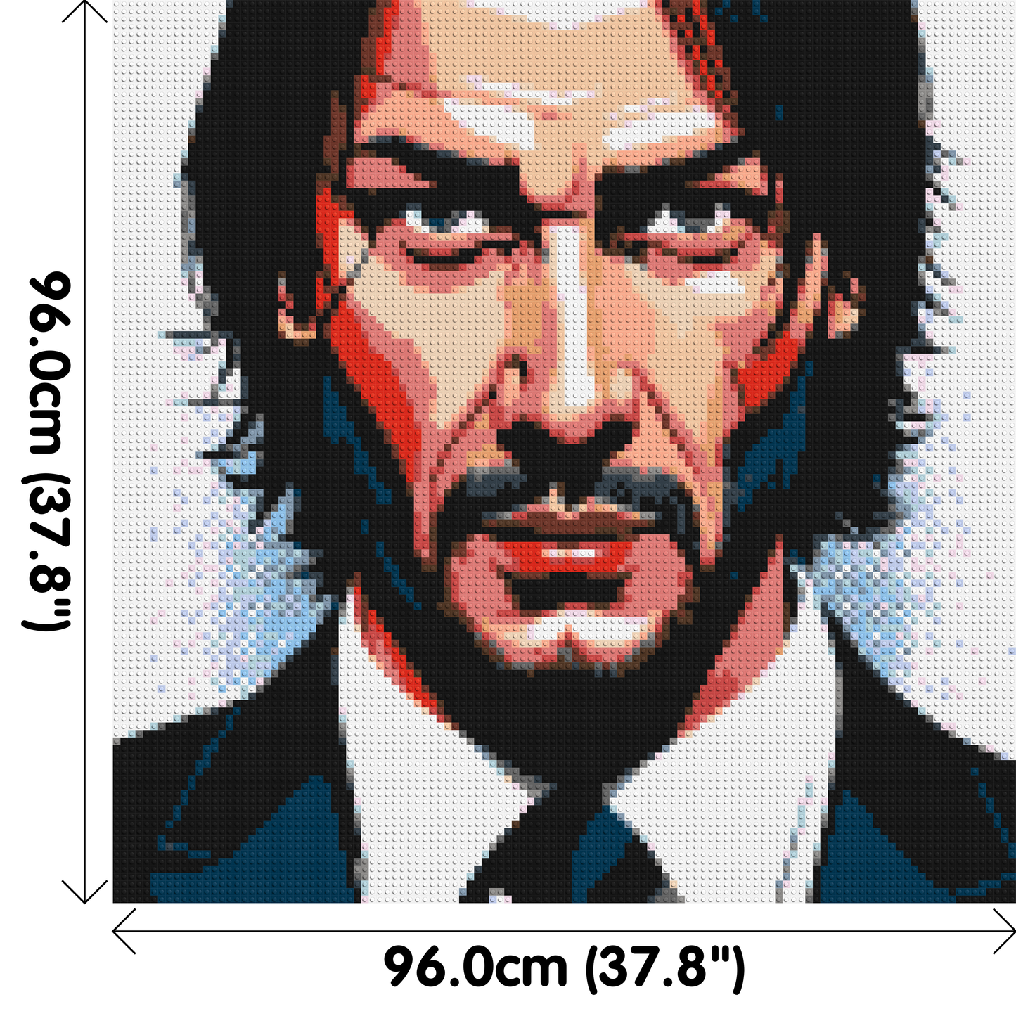 Keanu Reeves as John Wick - Brick Art Mosaic Kit 5x5 large