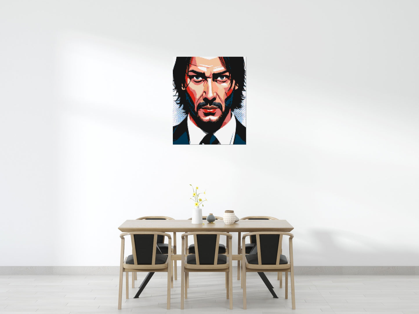 Keanu Reeves as John Wick - Brick Art Mosaic Kit 5x6 large