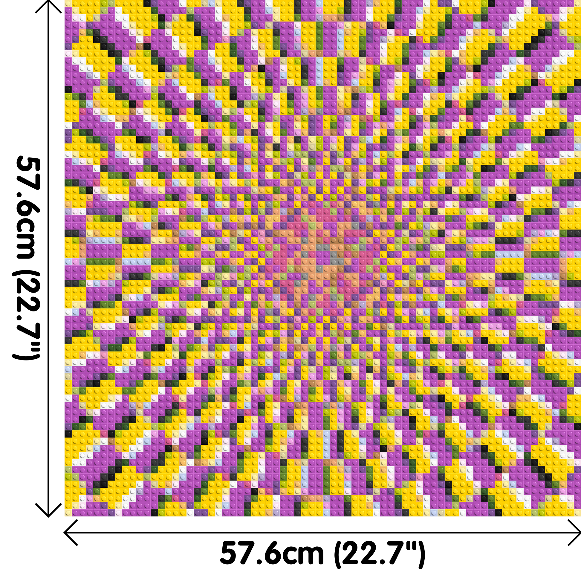 Abstract Pattern #5 - Brick Art Mosaic Kit 3x3 dimensions