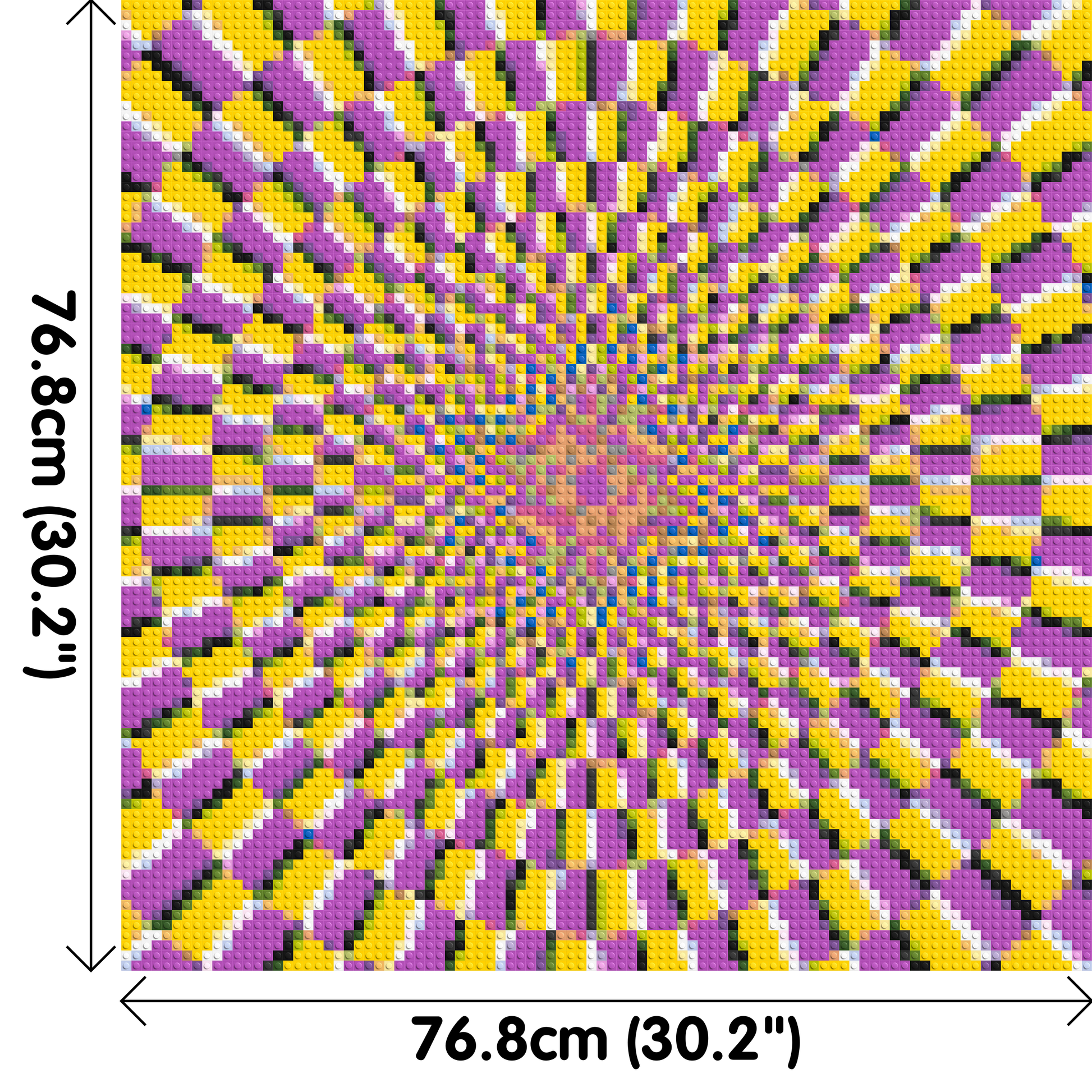 Abstract Pattern #5 - Brick Art Mosaic Kit 4x4 dimensions