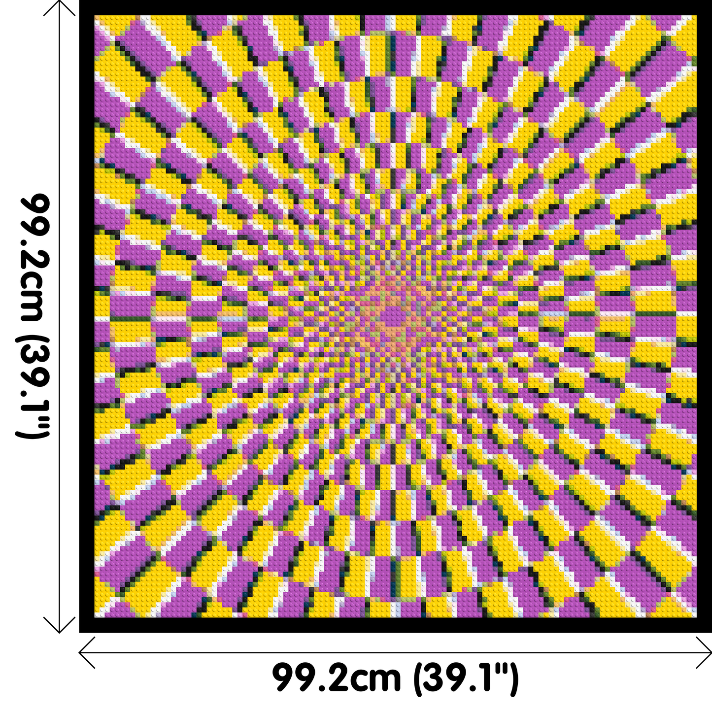 Abstract Pattern #5 - Brick Art Mosaic Kit 5x5 large