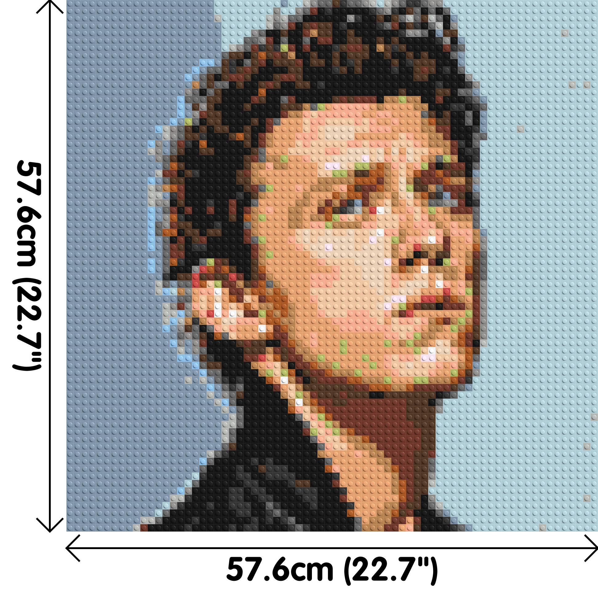 Tom Holland - Brick Art Mosaic Kit 3x3 dimensions