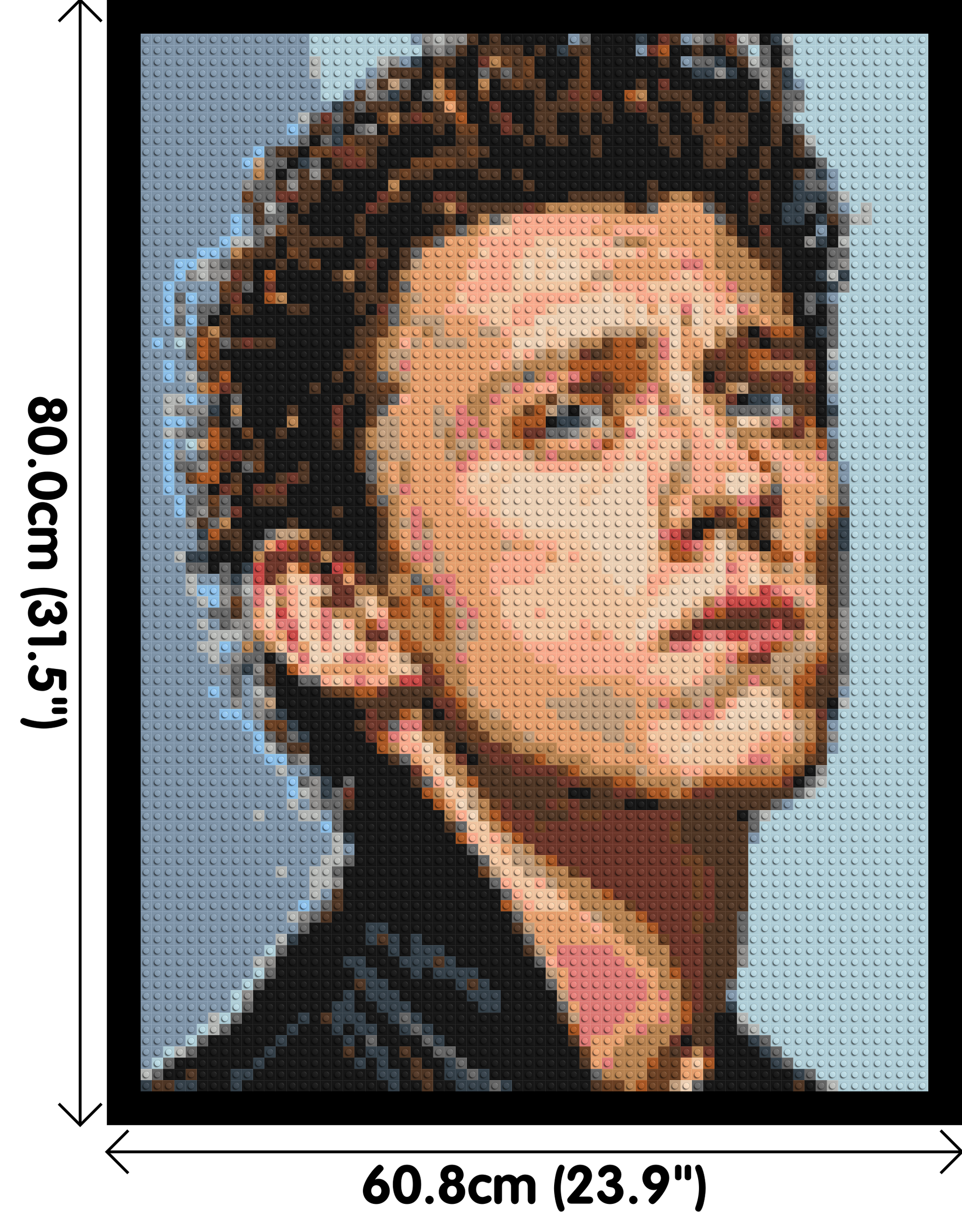 Tom Holland - Brick Art Mosaic Kit 3x4 dimensions with frame