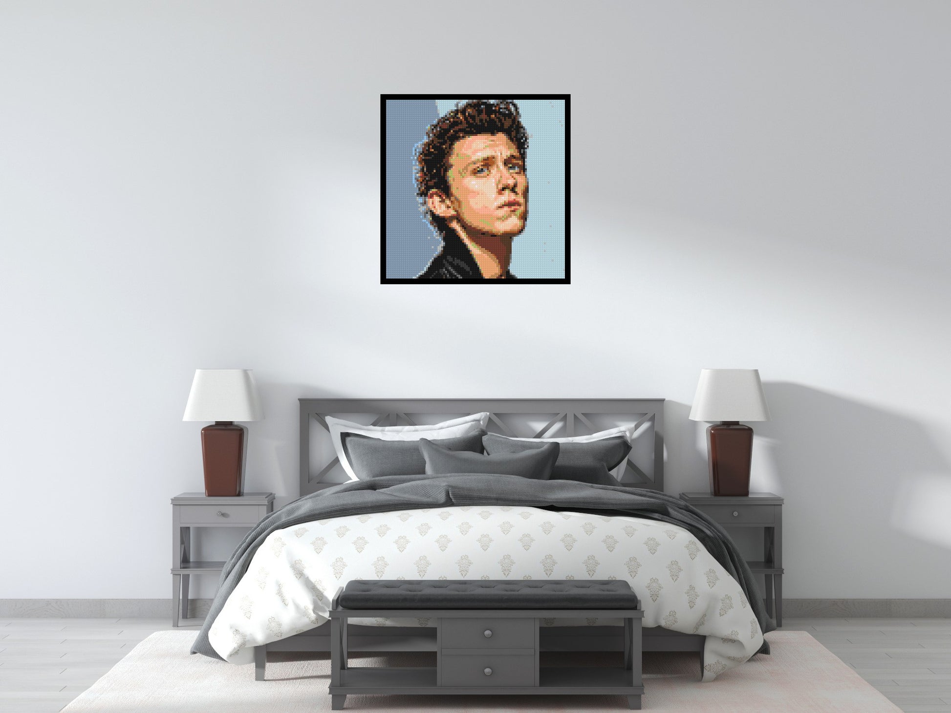 Tom Holland - Brick Art Mosaic Kit 4x4 scene with frame