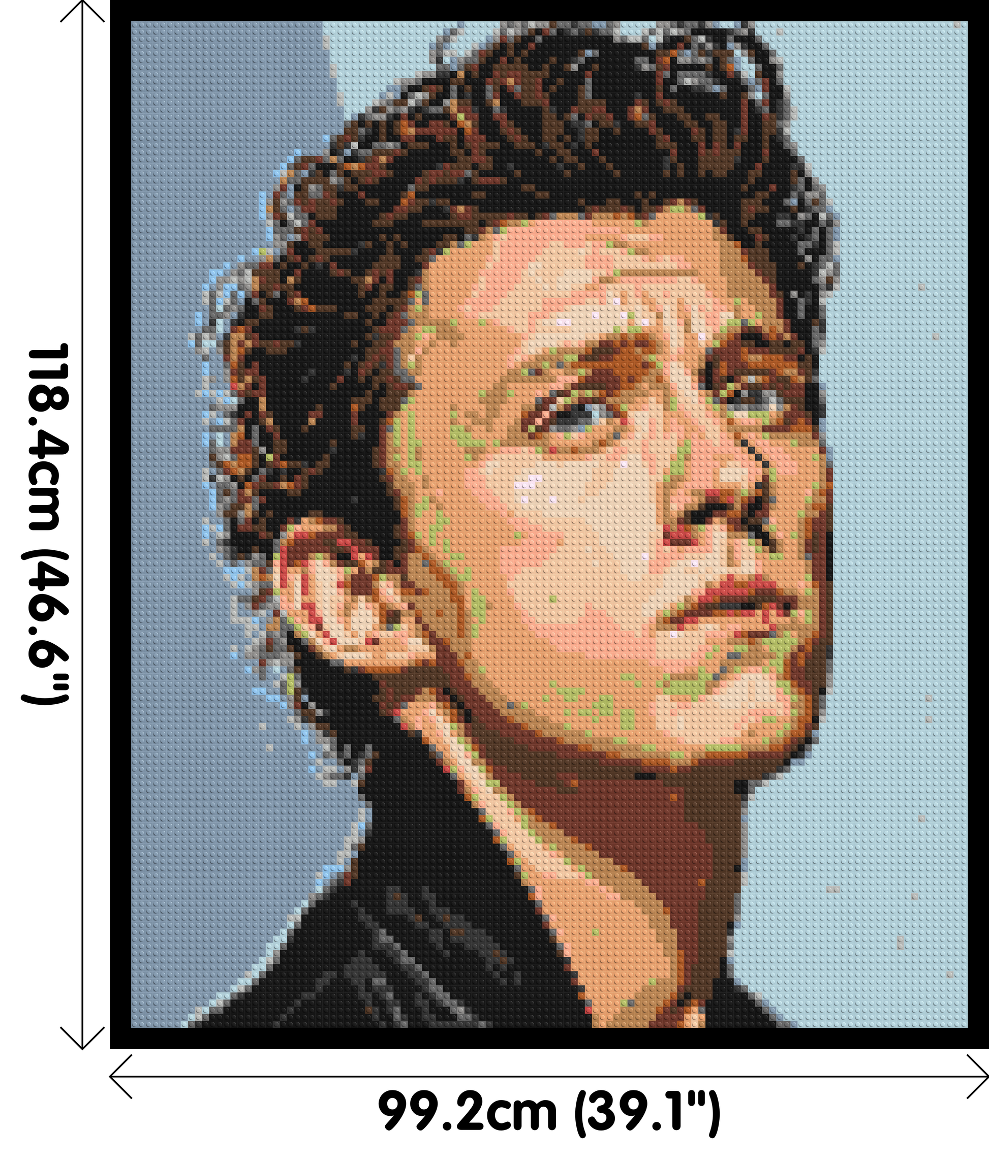 Tom Holland - Brick Art Mosaic Kit 5x6 dimensions with frame