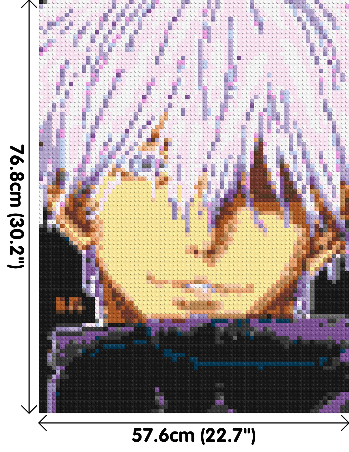 Satoru Gojo - Brick Art Mosaic Kit 3x4 large