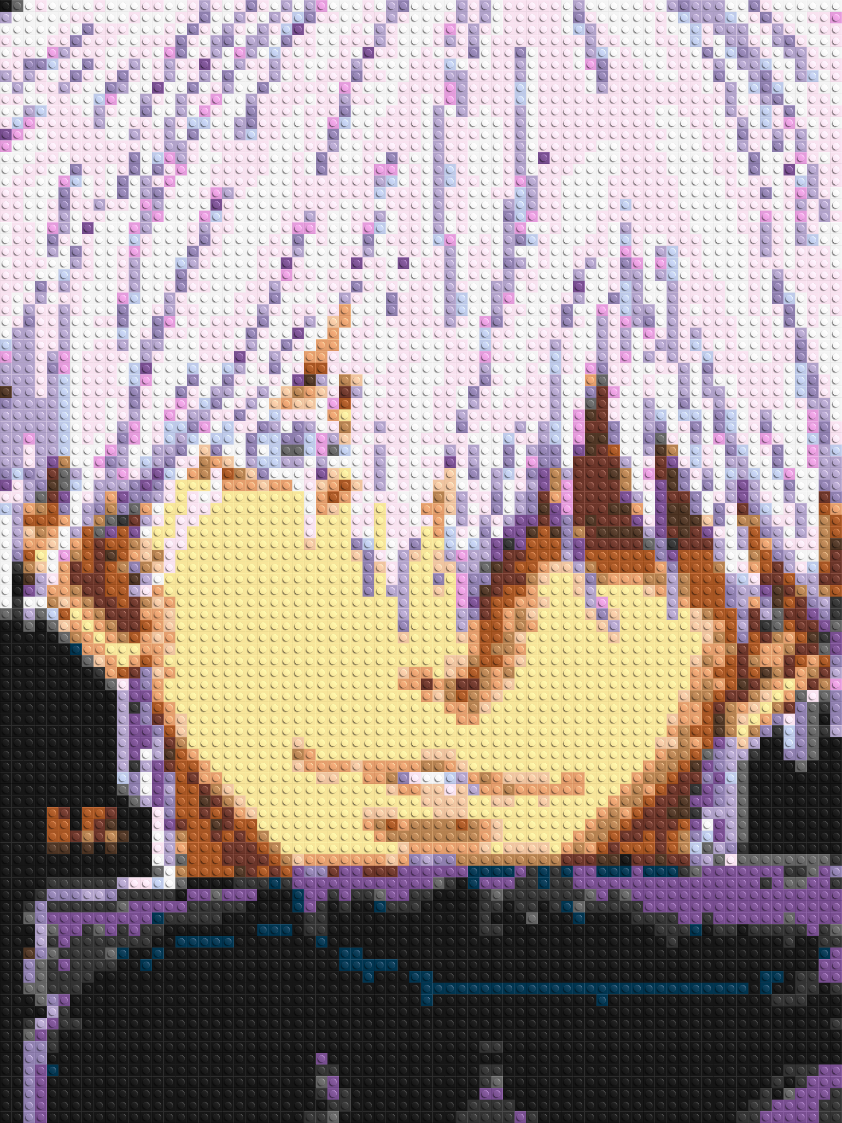 Satoru Gojo - Brick Art Mosaic Kit 3x4 large