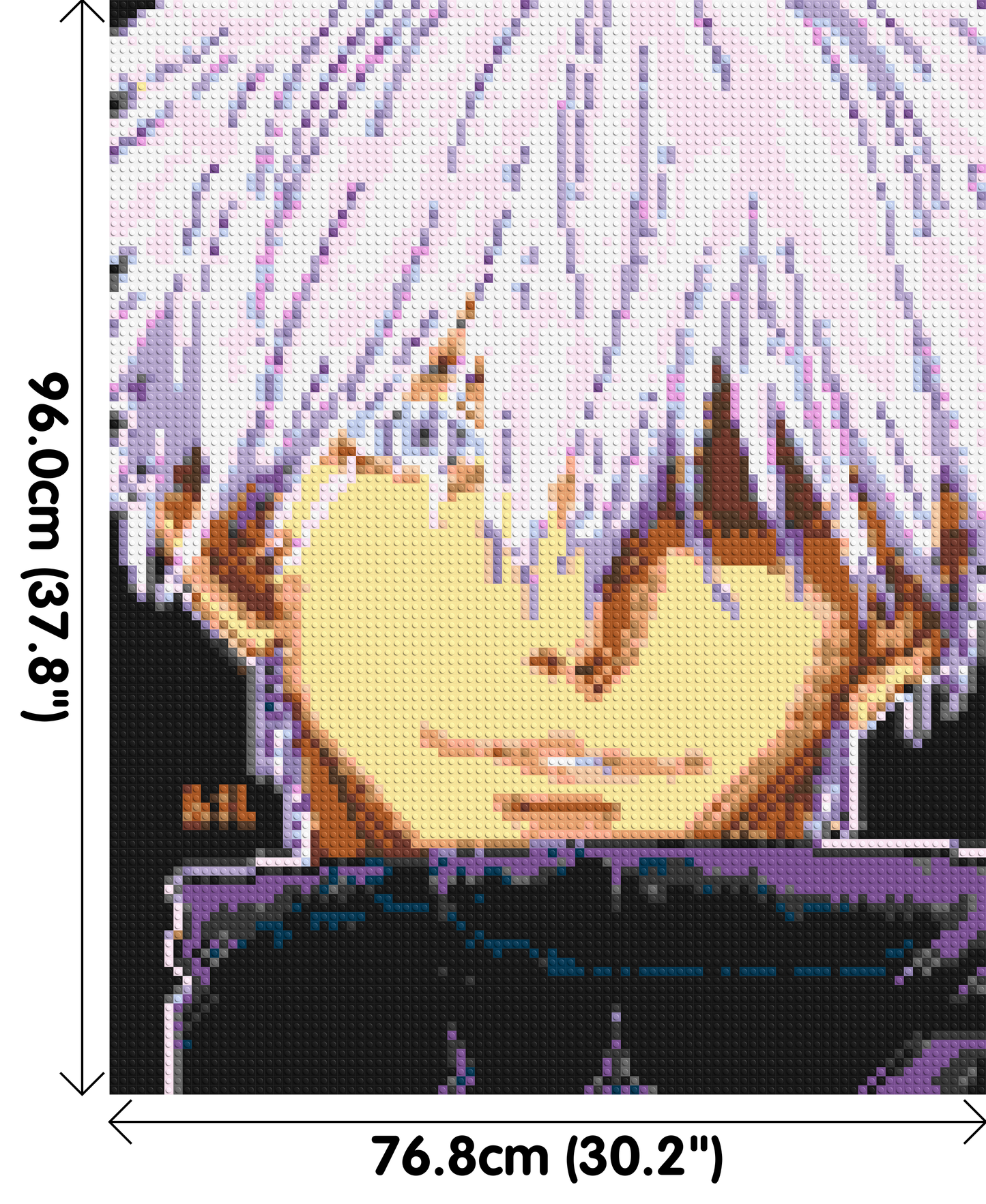 Satoru Gojo - Brick Art Mosaic Kit 4x5 large