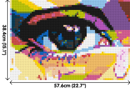 Crying Eye - Brick Art Mosaic Kit 3x2 large