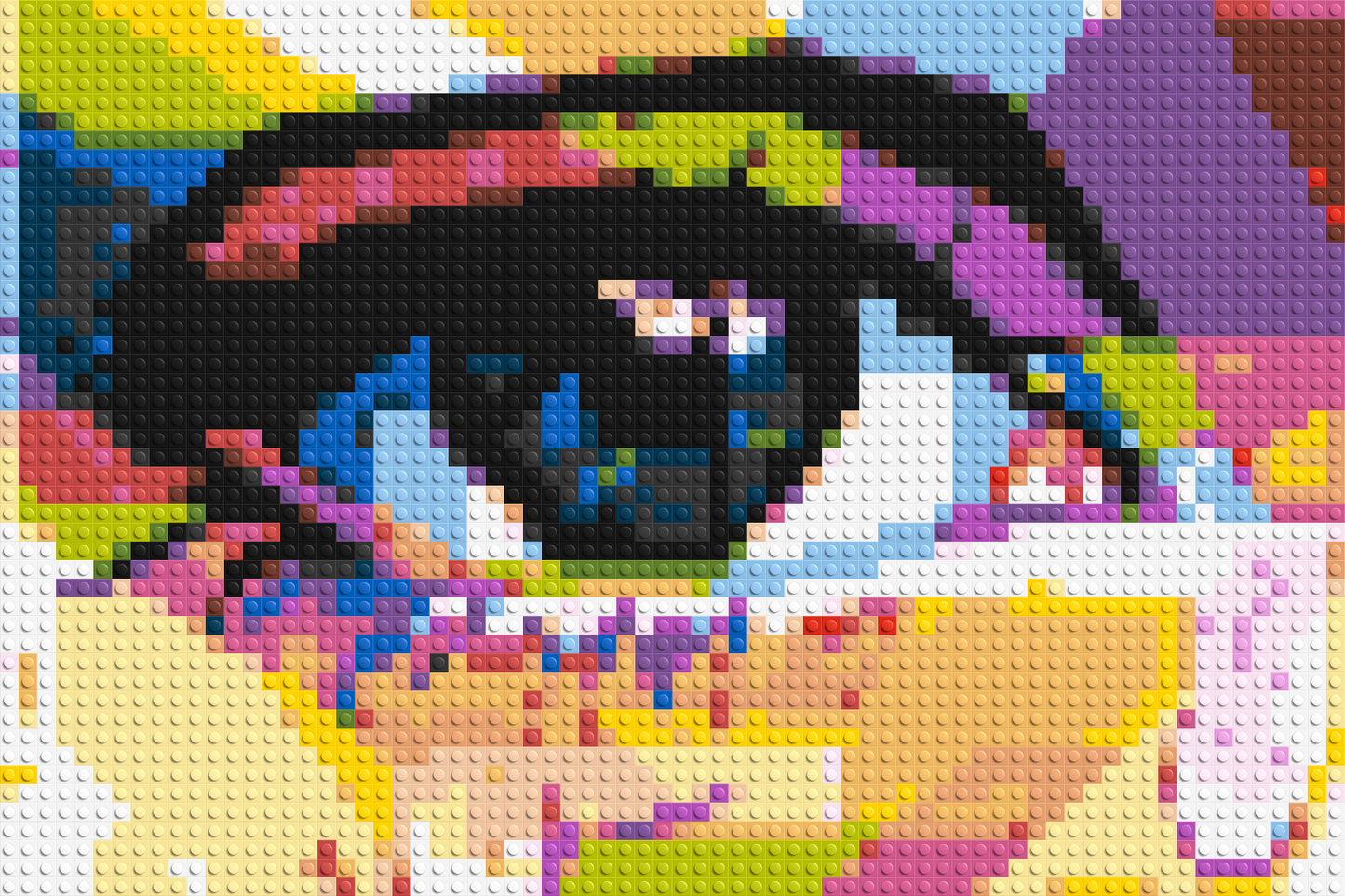 Crying Eye - Brick Art Mosaic Kit 3x2 large