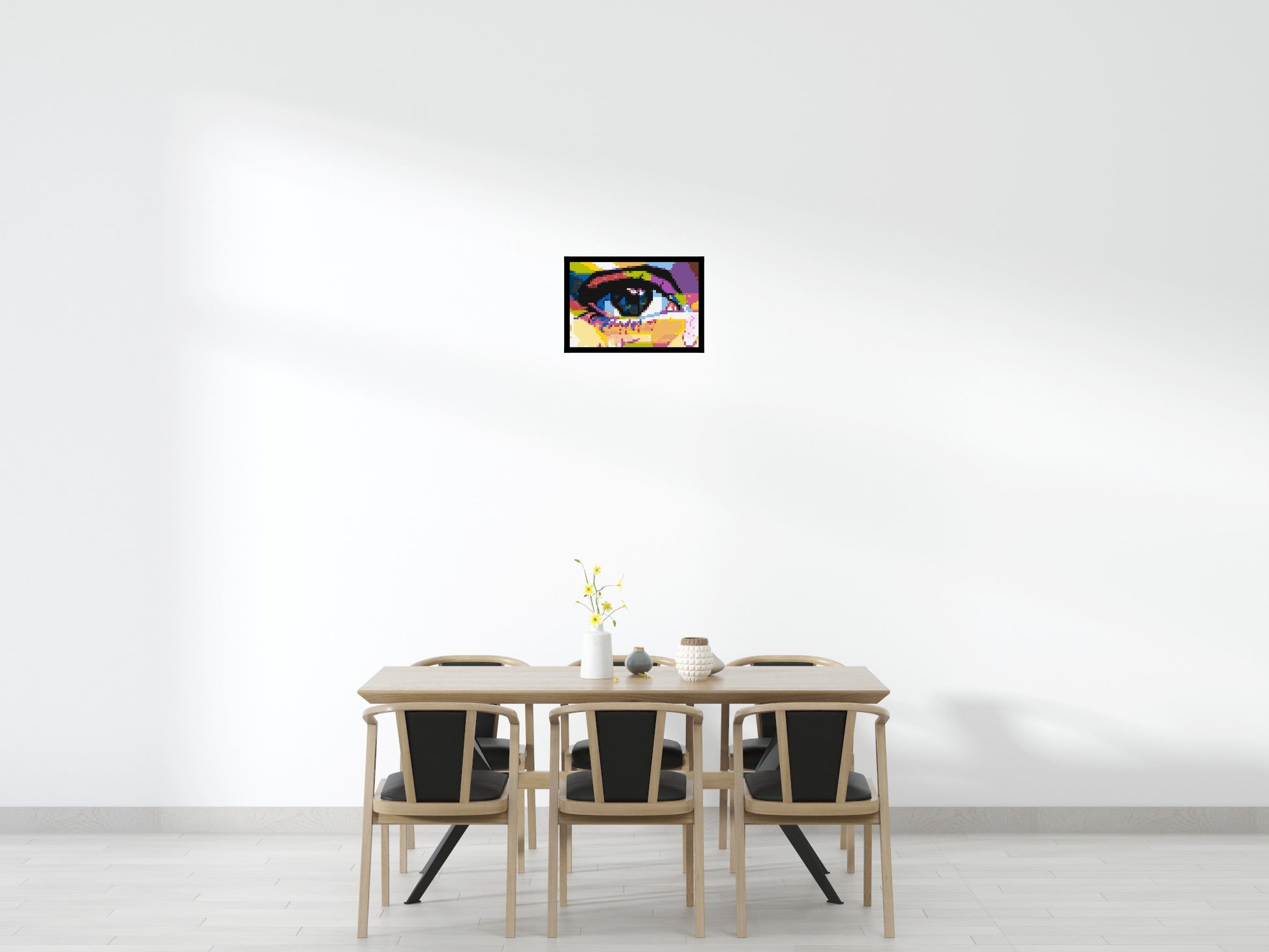 Crying Eye - Brick Art Mosaic Kit 3x2 scene with frame