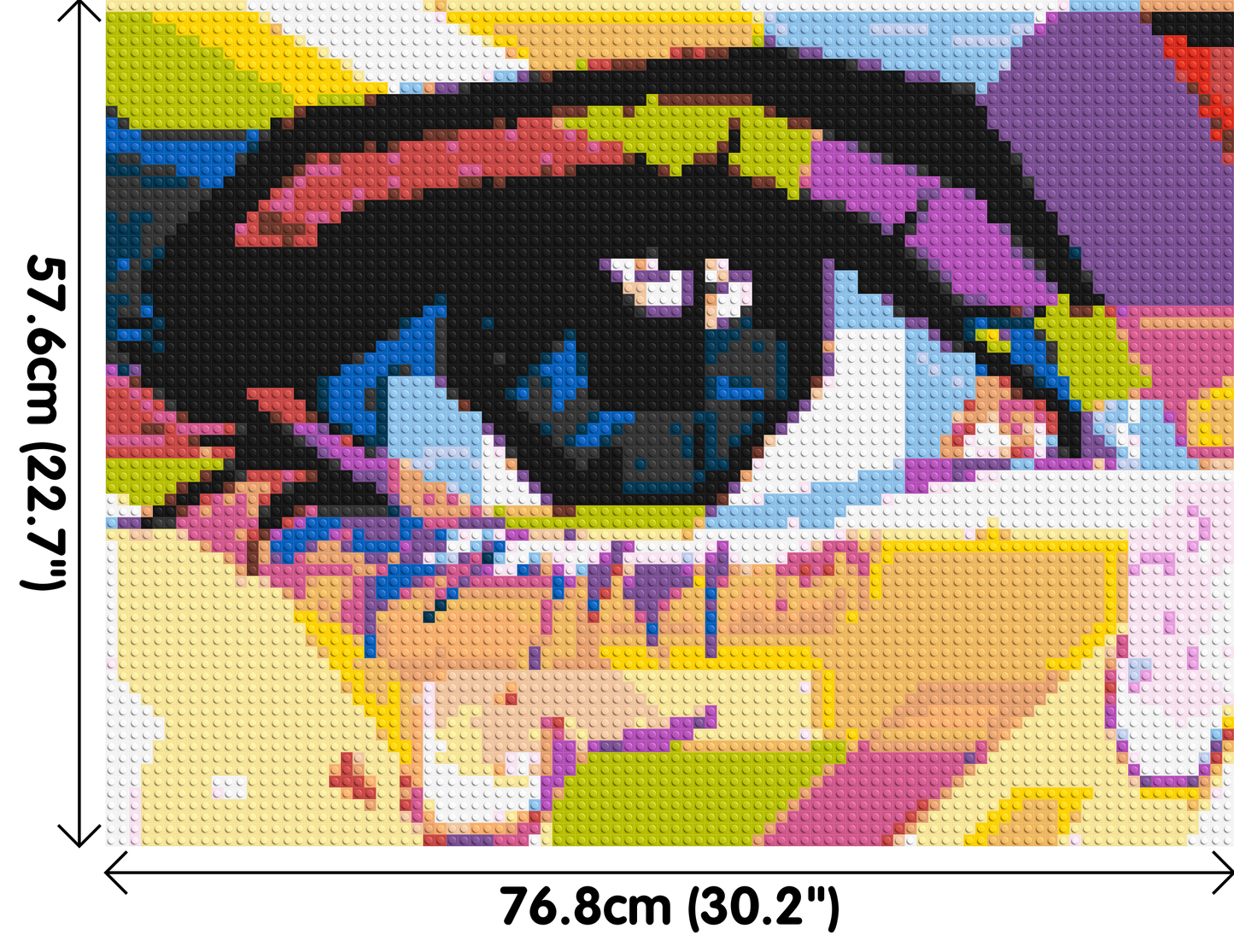 Crying Eye - Brick Art Mosaic Kit 4x3 large