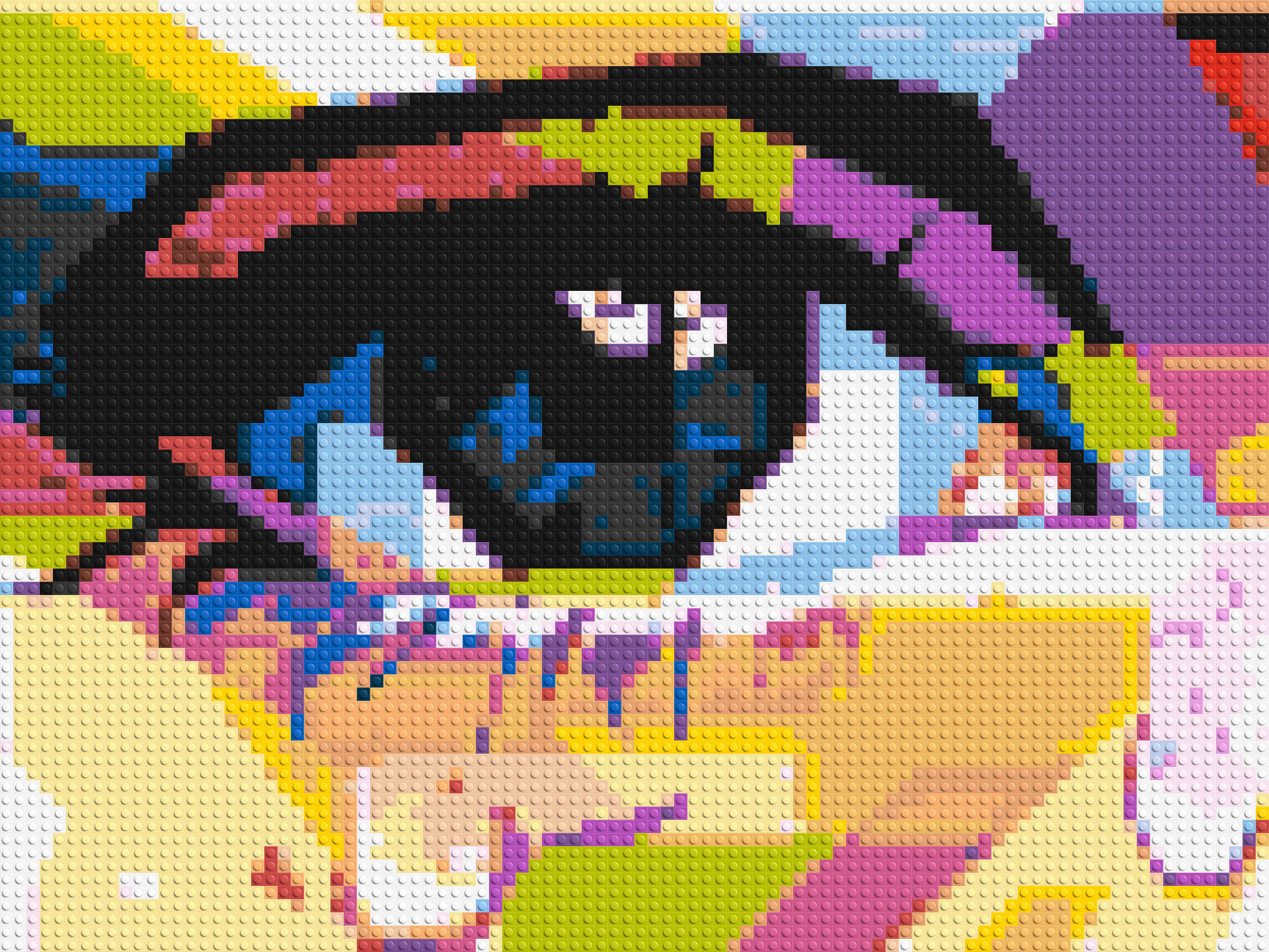 Crying Eye - Brick Art Mosaic Kit 4x3 large