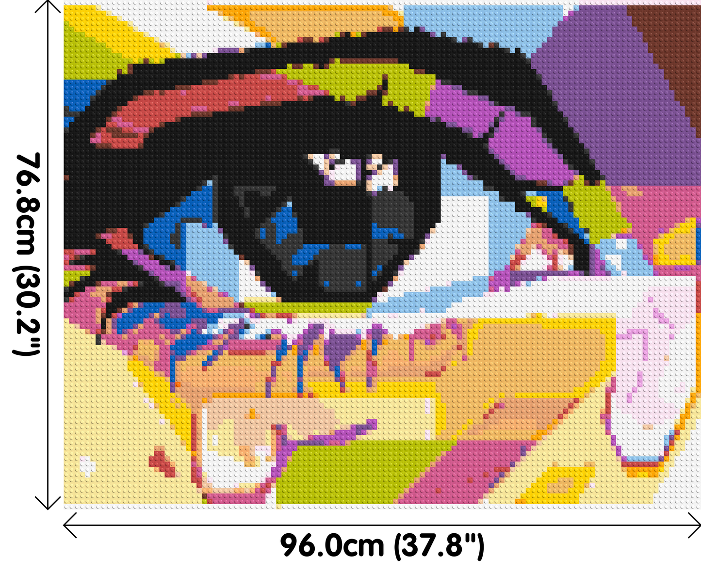 Crying Eye - Brick Art Mosaic Kit 5x4 large