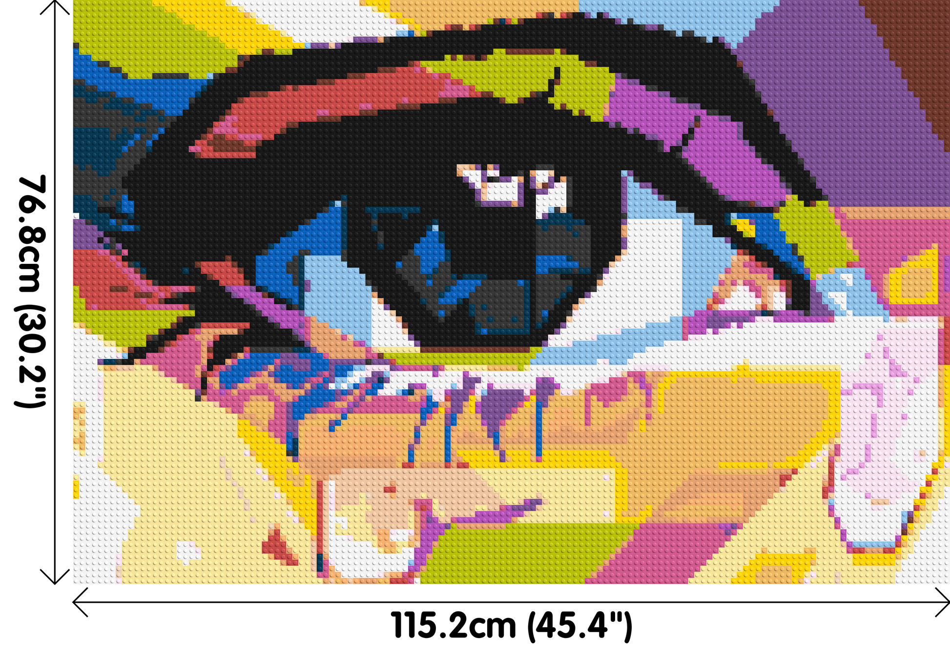 Crying Eye - Brick Art Mosaic Kit 6x4 dimensions