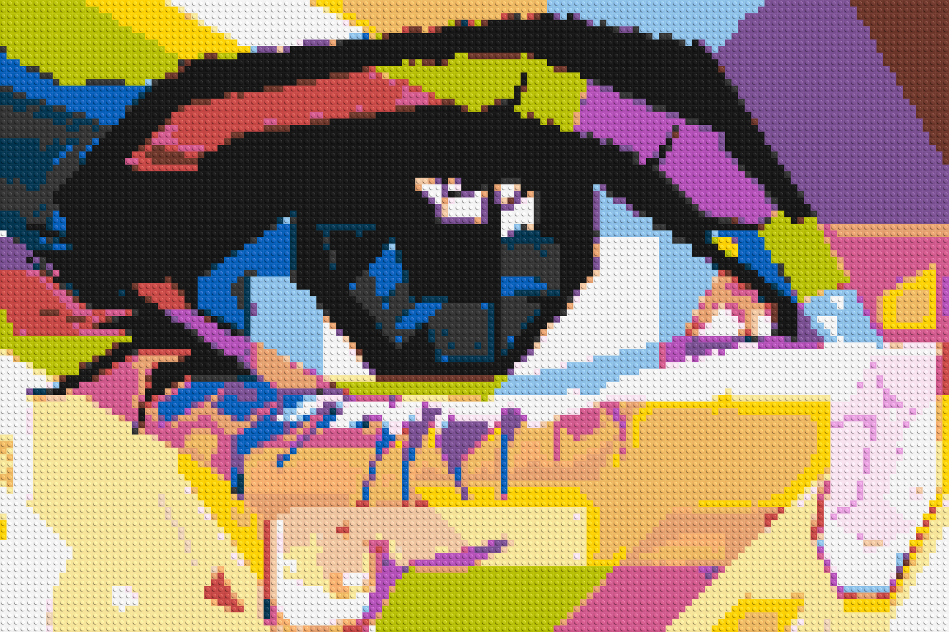 Crying Eye - Brick Art Mosaic Kit 6x4 large