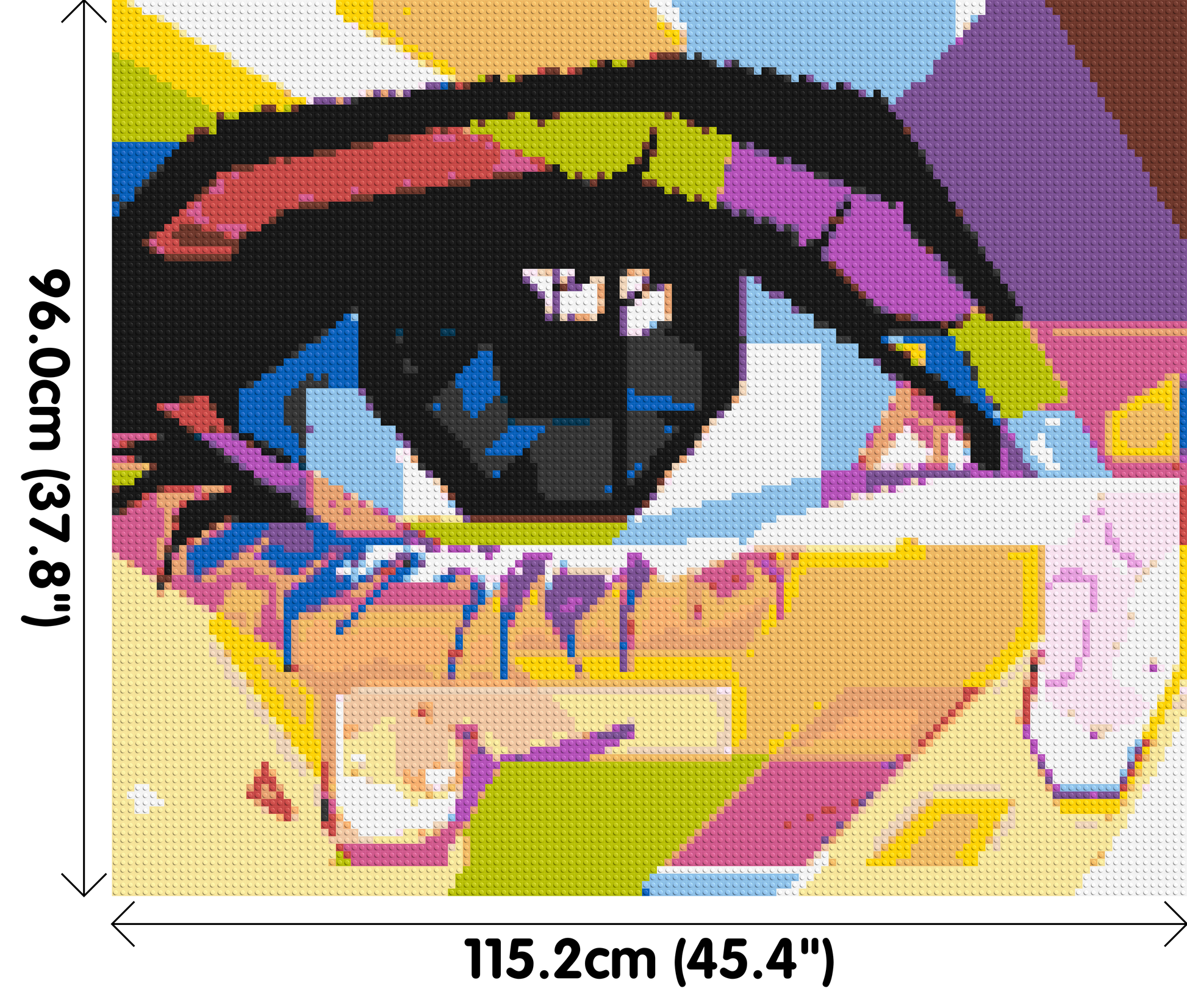 Crying Eye - Brick Art Mosaic Kit 6x5 dimensions