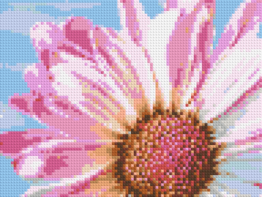 Pink Daisy - Brick Art Mosaic Kit 4x3 large