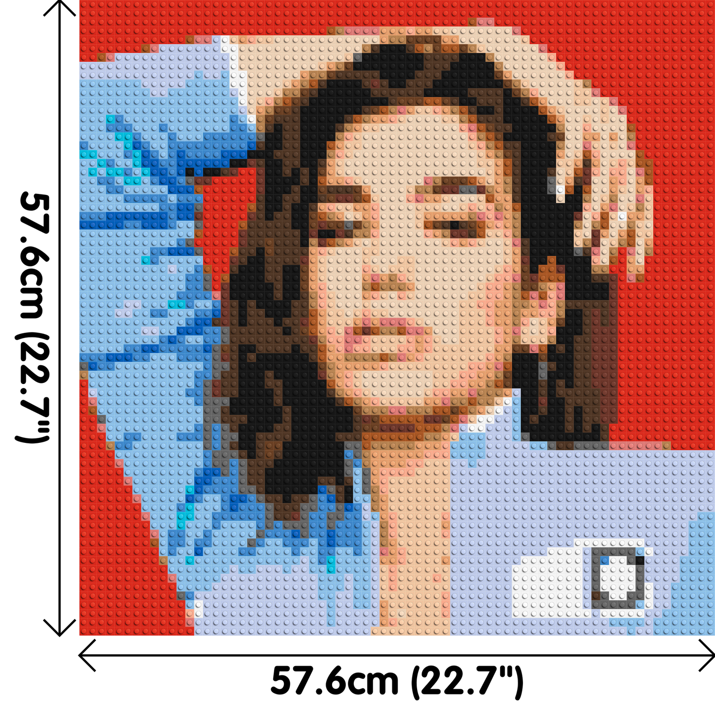 Dua Lipa - Brick Art Mosaic Kit 3x3 large