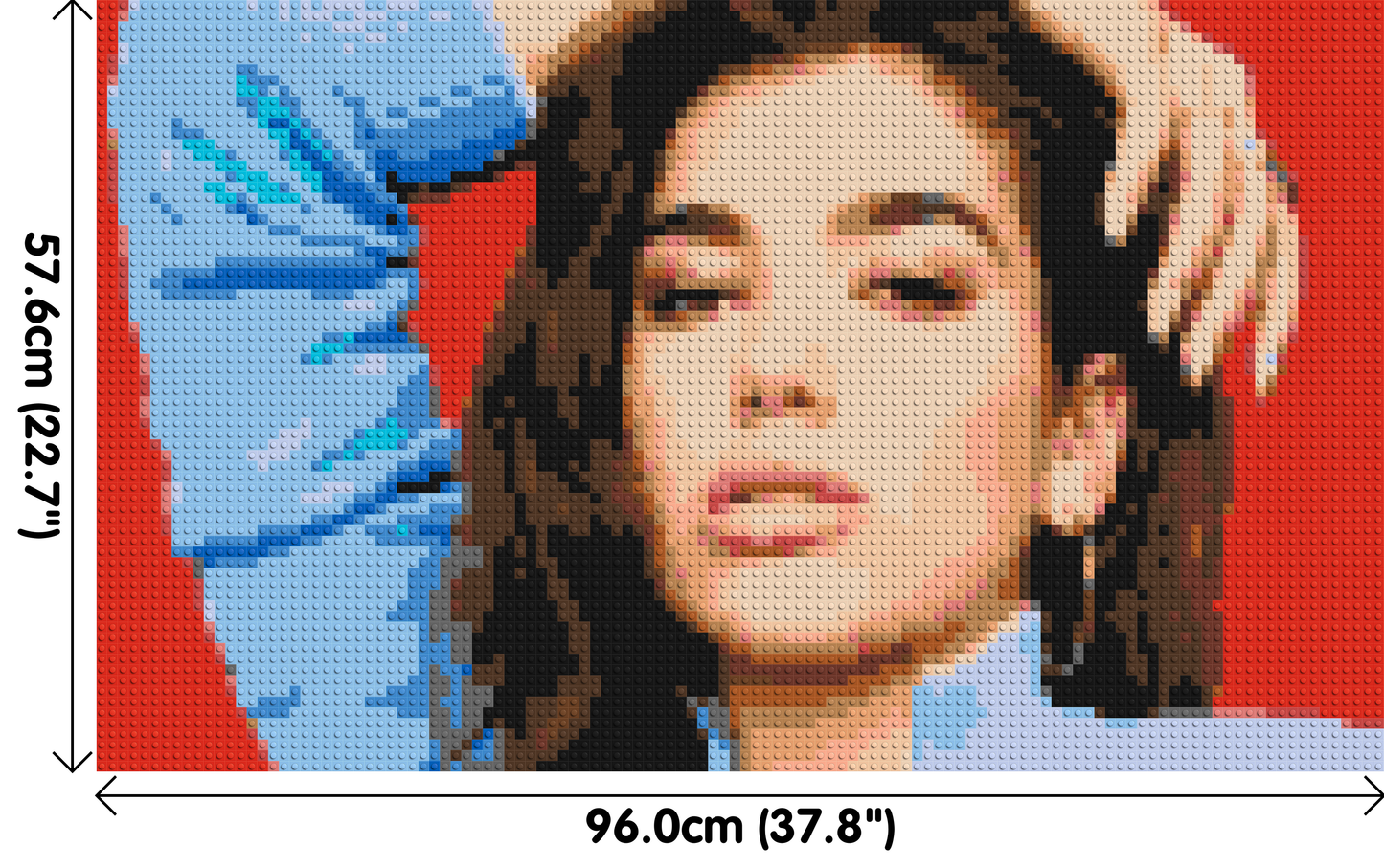 Dua Lipa - Brick Art Mosaic Kit 5x3 large