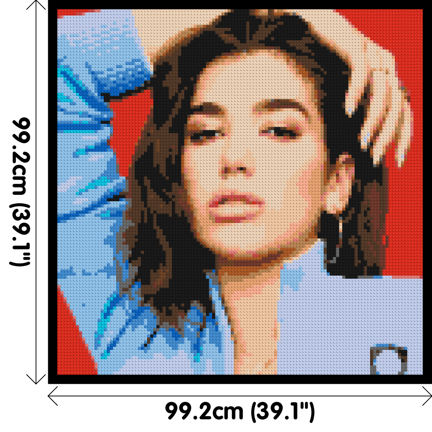 Dua Lipa - Brick Art Mosaic Kit 5x5 large