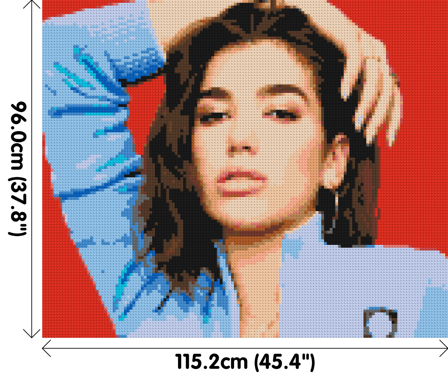 Dua Lipa - Brick Art Mosaic Kit 6x5 large