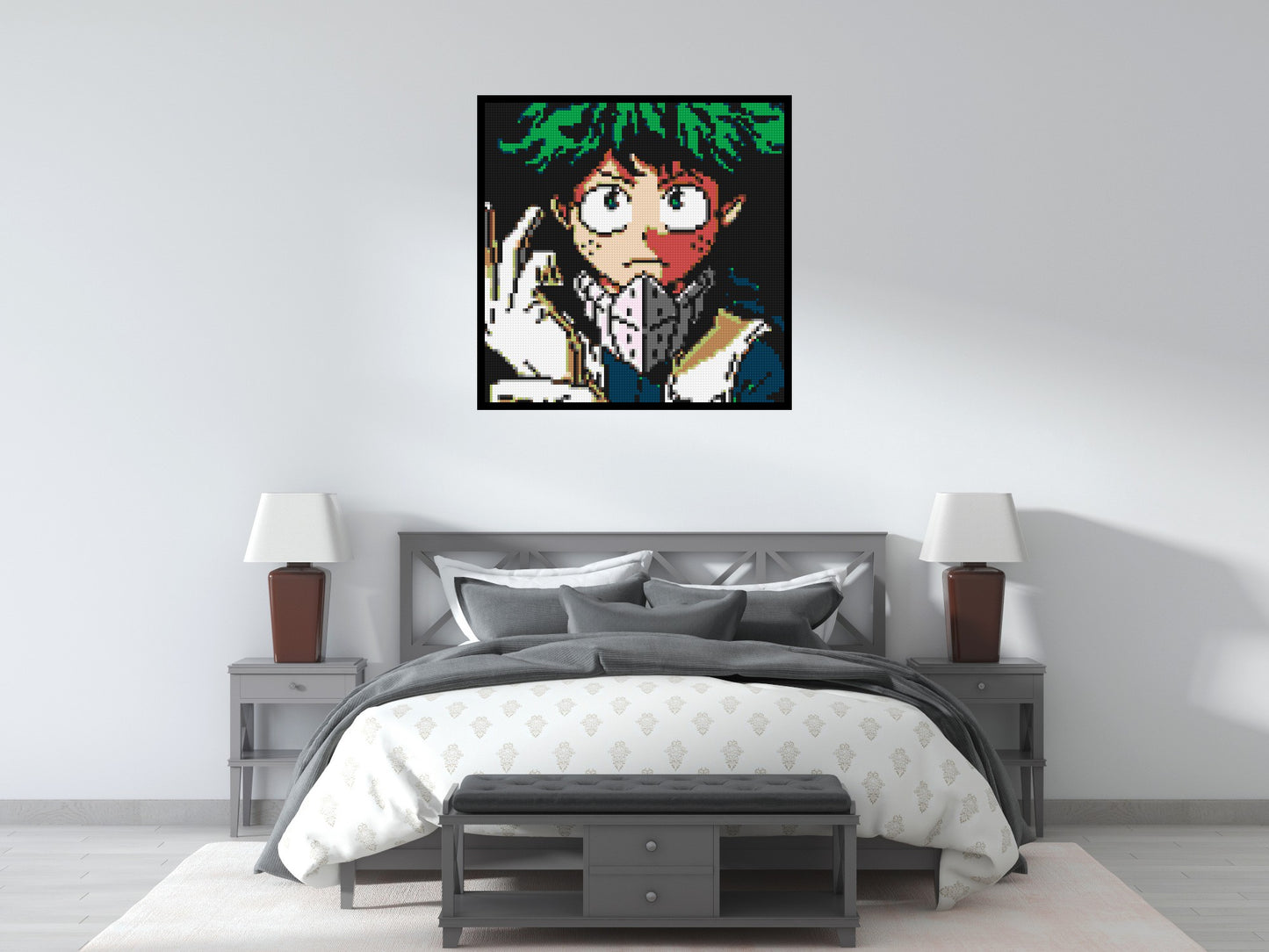 Izuku Midoriya Pixel Art - Brick Art Mosaic Kit 5x5 large