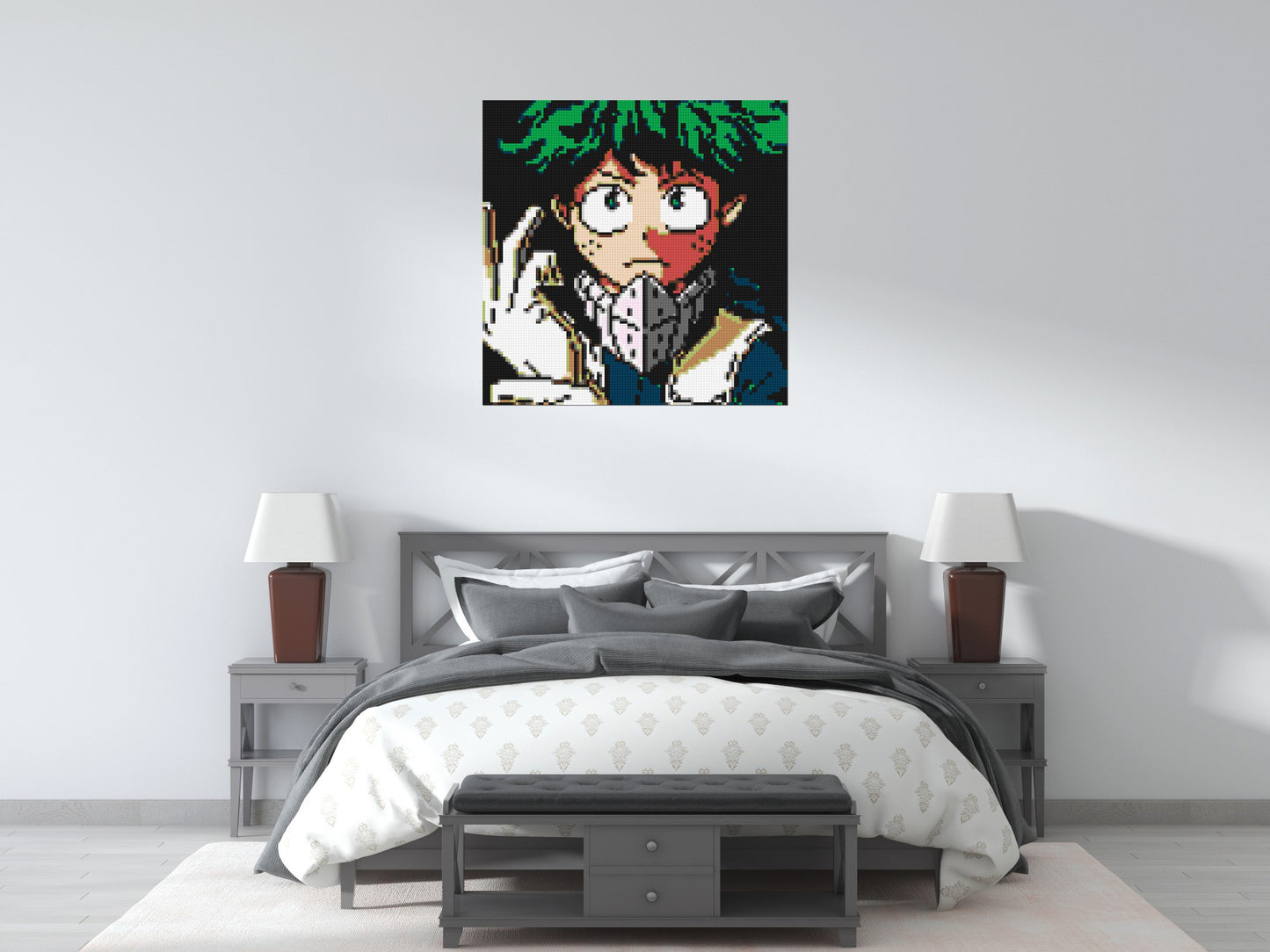 Izuku Midoriya Pixel Art - Brick Art Mosaic Kit 5x5 large