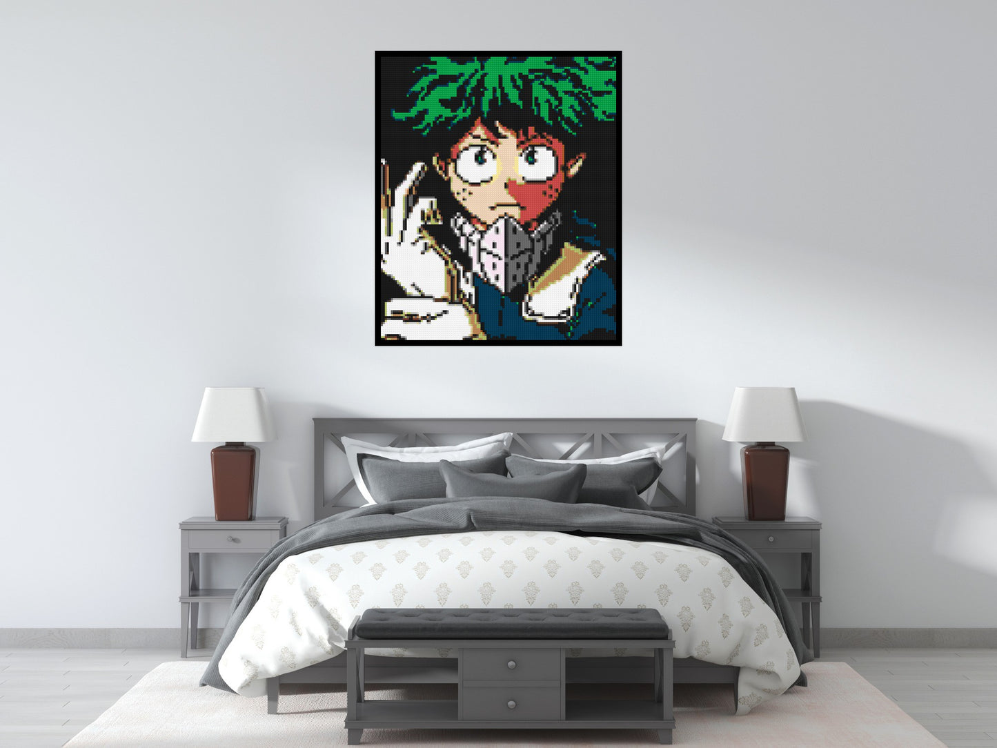 Izuku Midoriya Pixel Art - Brick Art Mosaic Kit 5x6 large