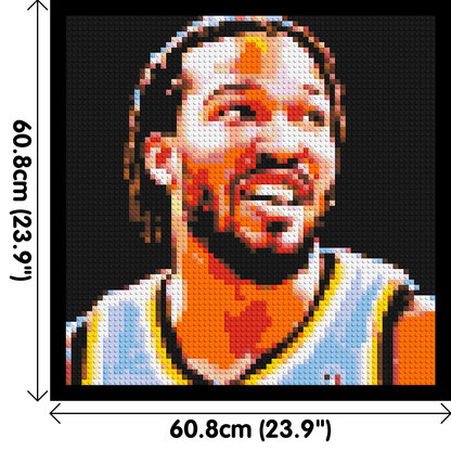 Jalen Brunson - Brick Art Mosaic Kit 3x3 large