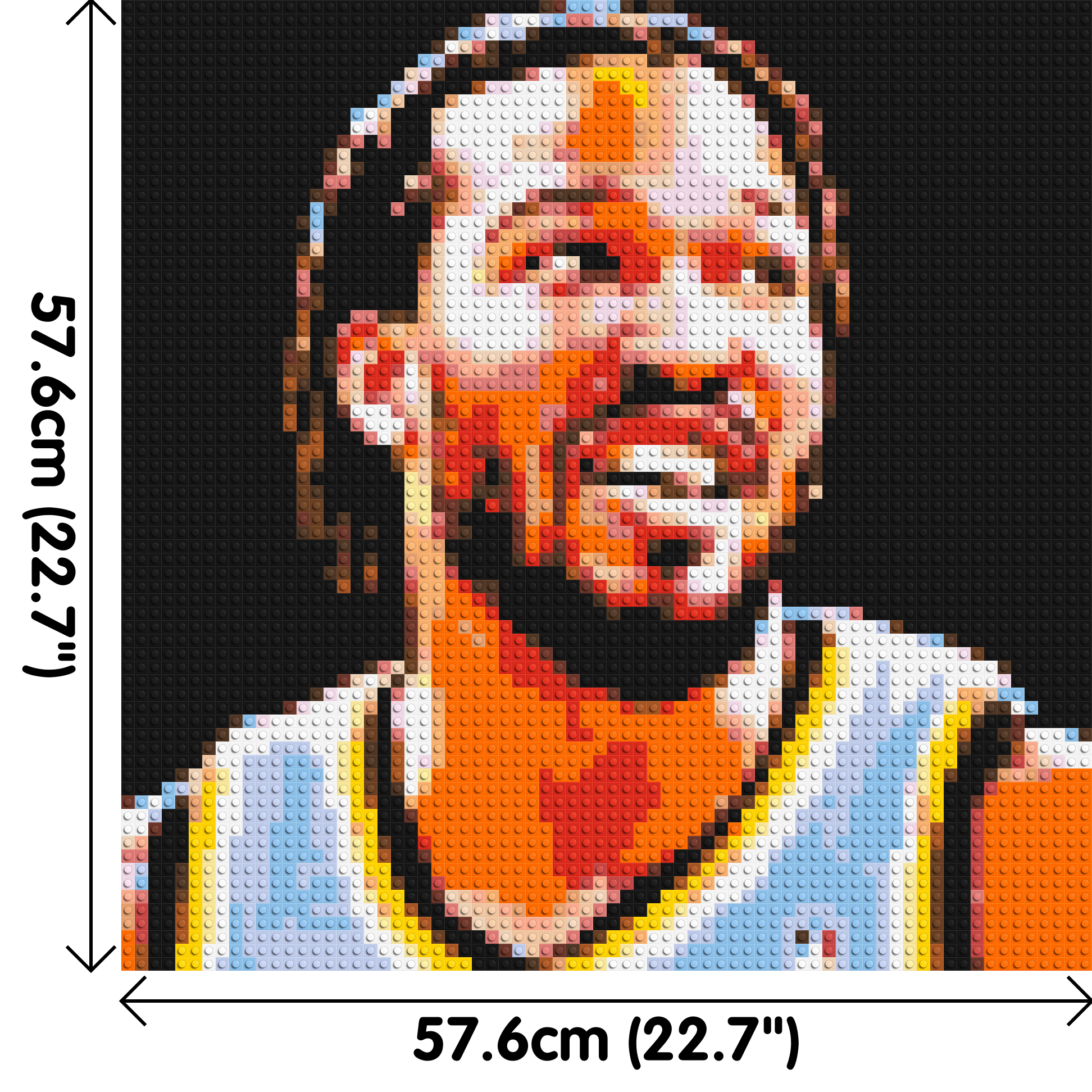 Jalen Brunson - Brick Art Mosaic Kit 3x3 dimensions