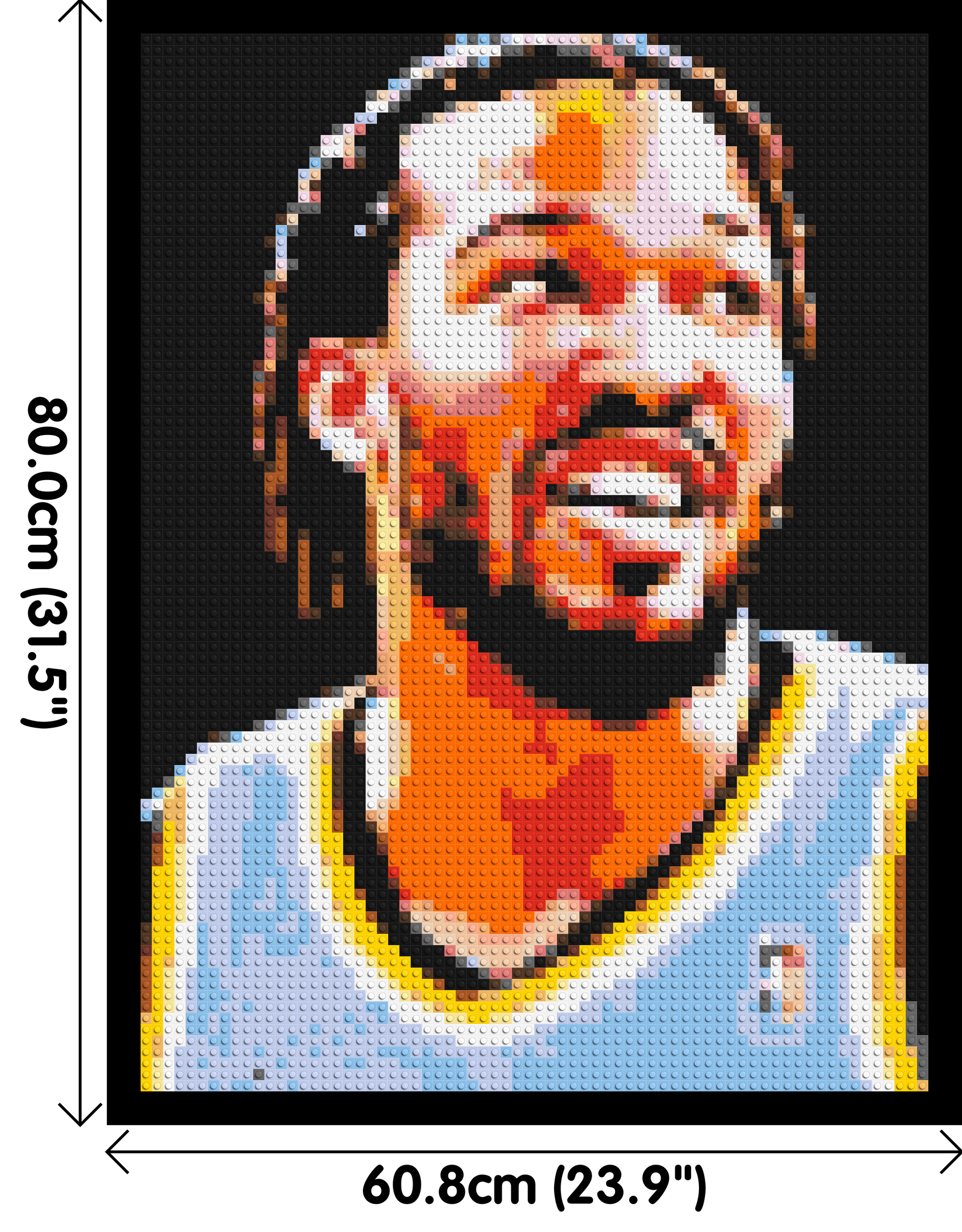 Jalen Brunson - Brick Art Mosaic Kit 3x4 dimensions with frame