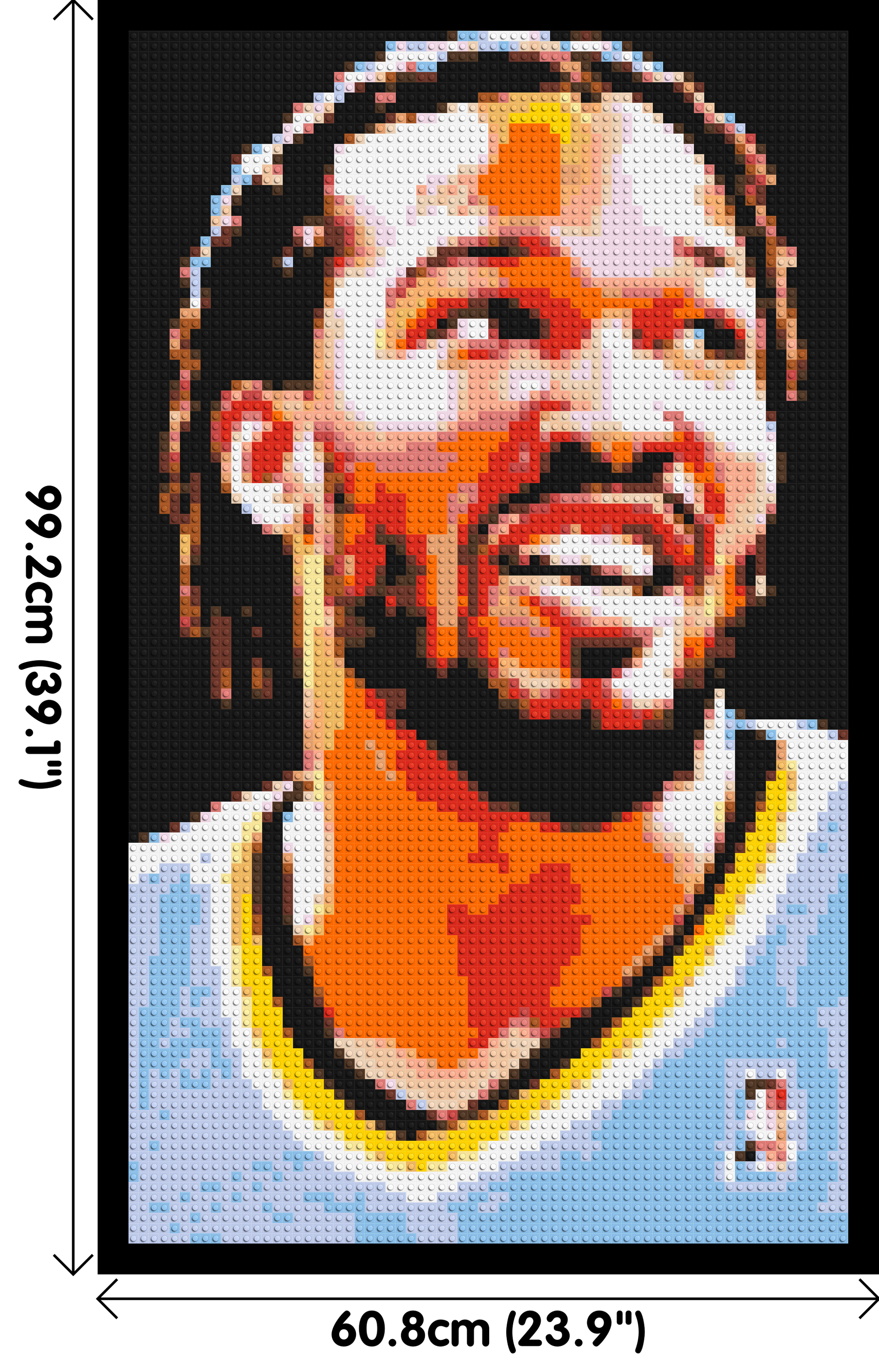 Jalen Brunson - Brick Art Mosaic Kit 3x5 dimensions with frame