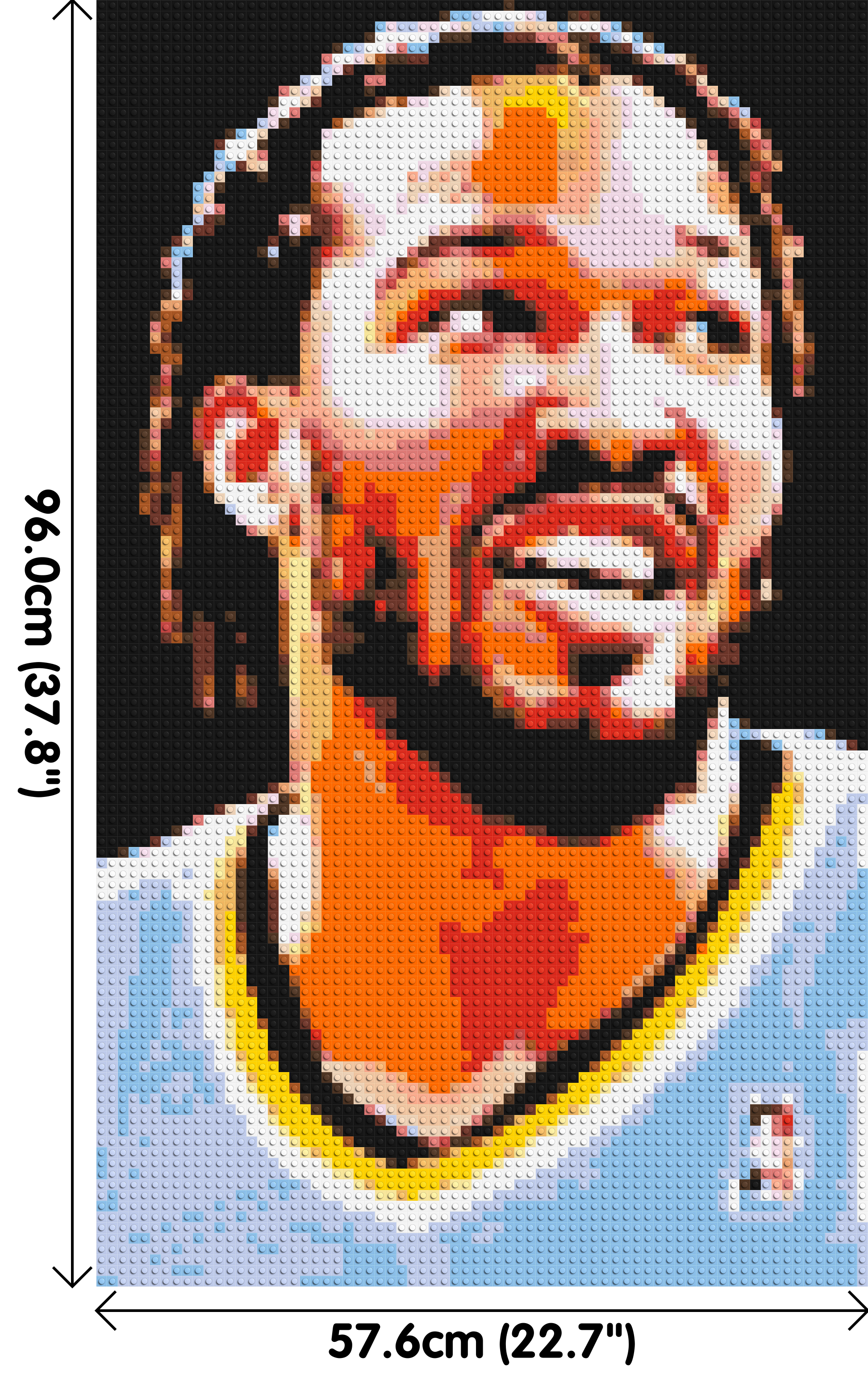 Jalen Brunson - Brick Art Mosaic Kit 3x5 dimensions