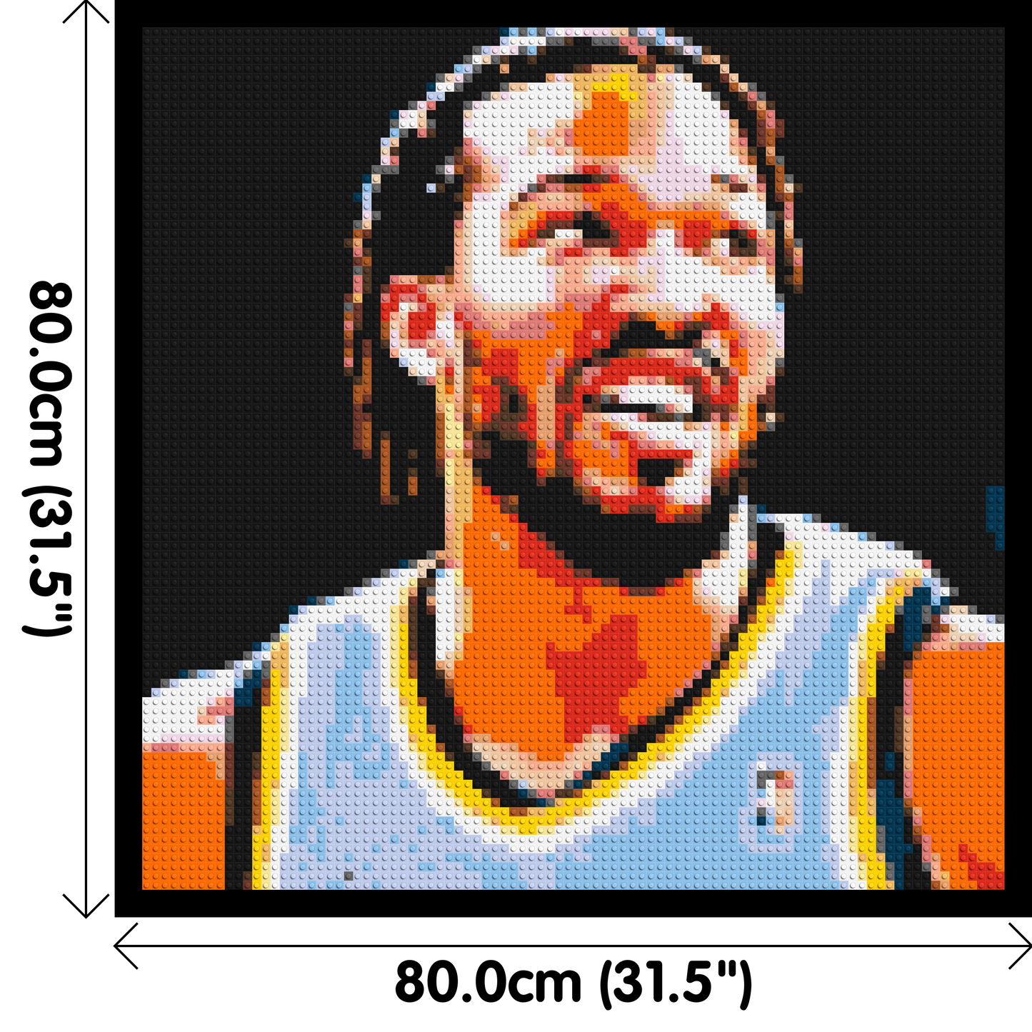 Jalen Brunson - Brick Art Mosaic Kit 4x4 large