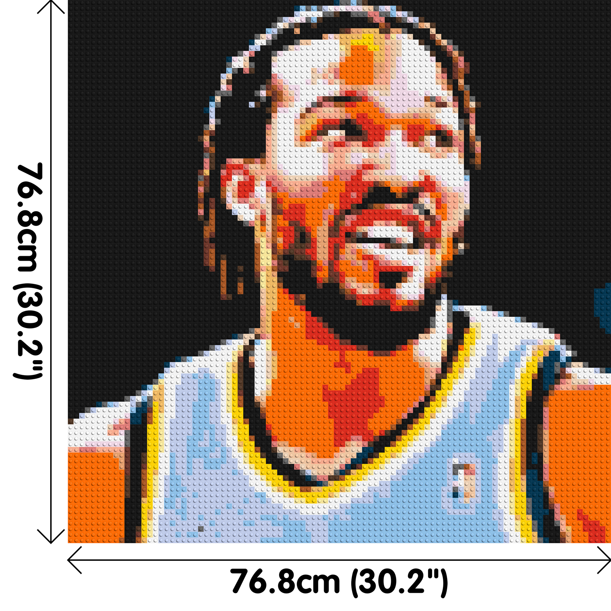 Jalen Brunson - Brick Art Mosaic Kit 4x4 dimensions