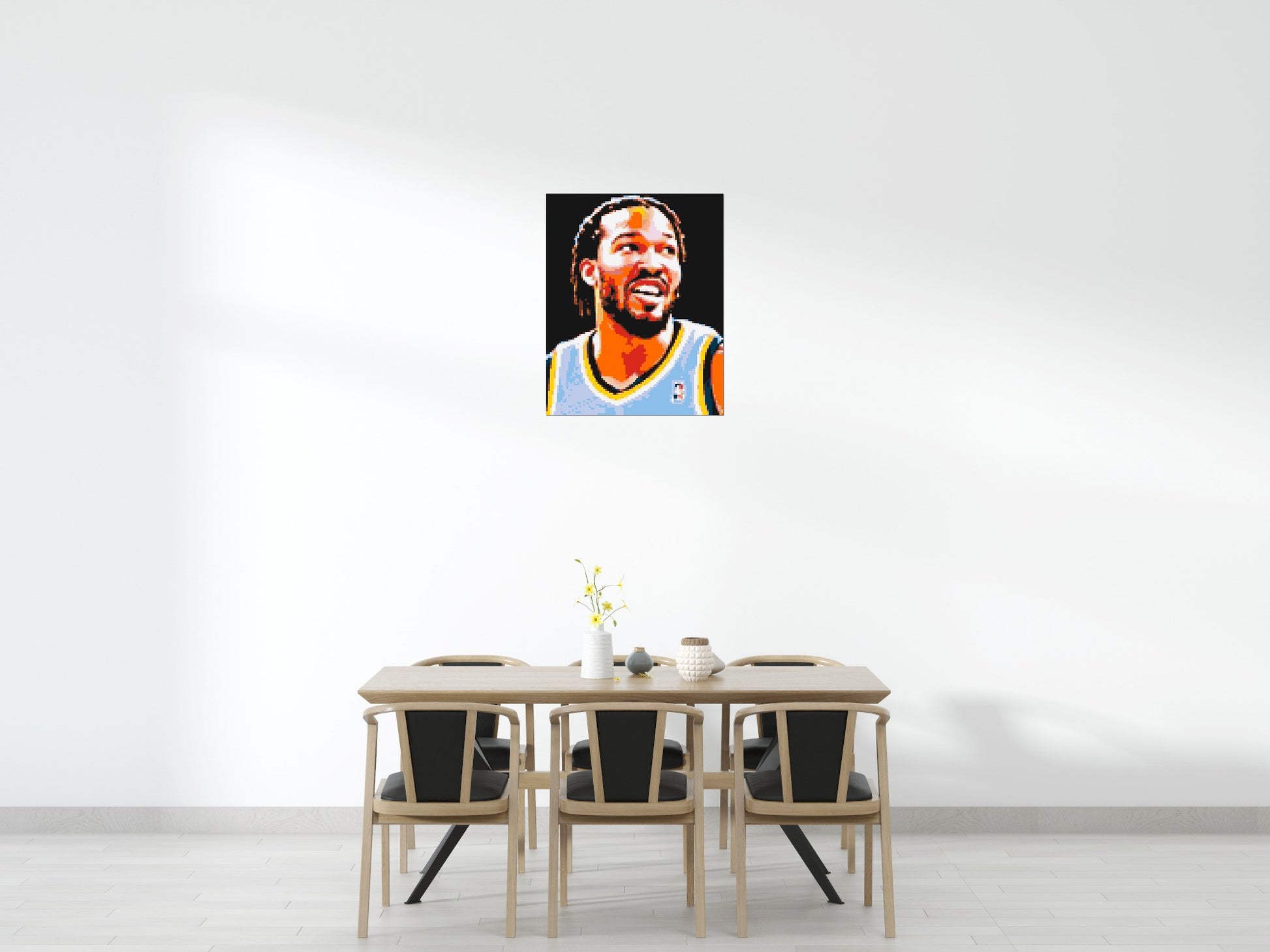 Jalen Brunson - Brick Art Mosaic Kit 4x5 scene