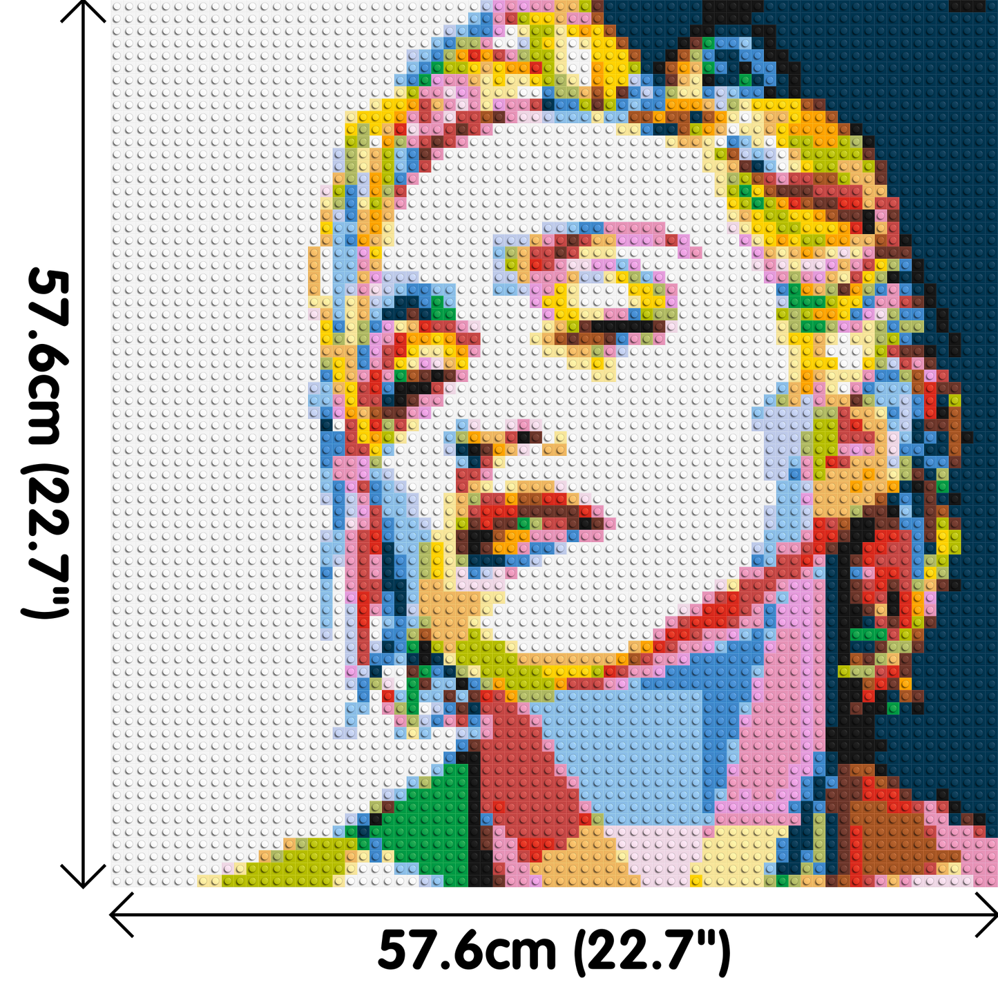 Madonna - Brick Art Mosaic Kit 3x3 large