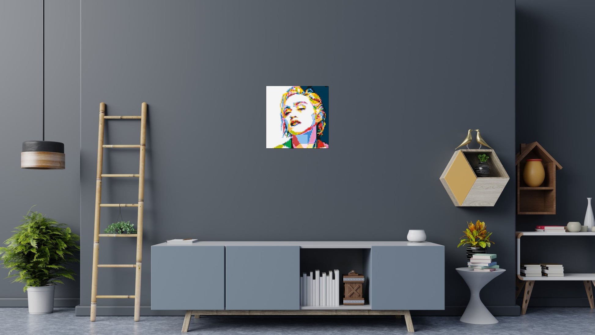 Madonna - Brick Art Mosaic Kit 3x3 scene