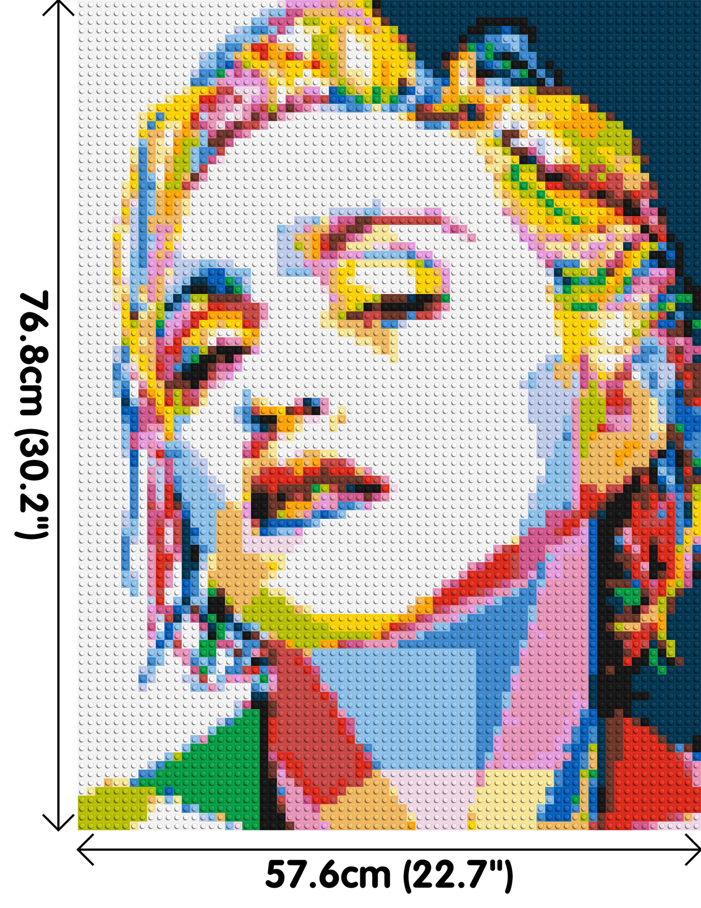 Madonna - Brick Art Mosaic Kit 3x4 large