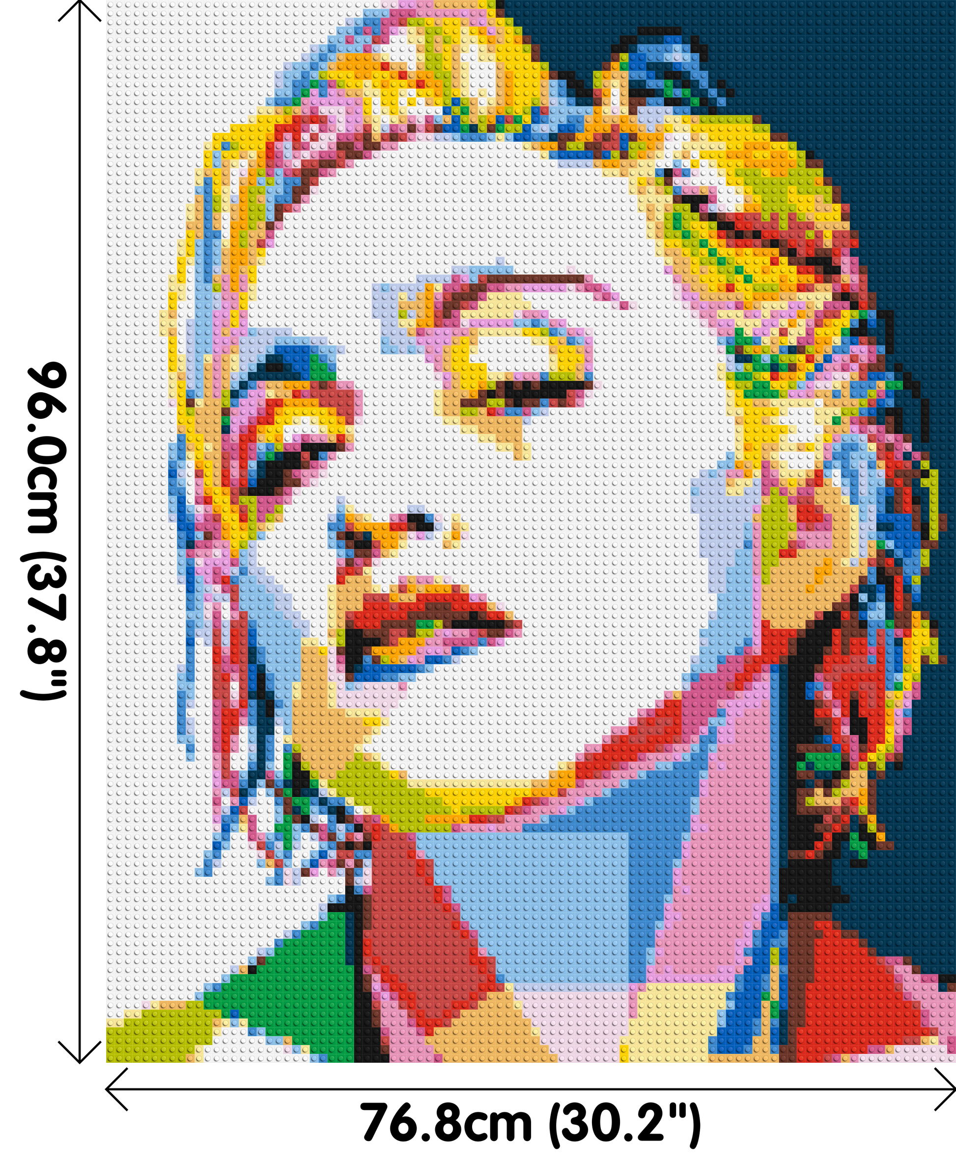 Madonna - Brick Art Mosaic Kit 4x5 dimensions