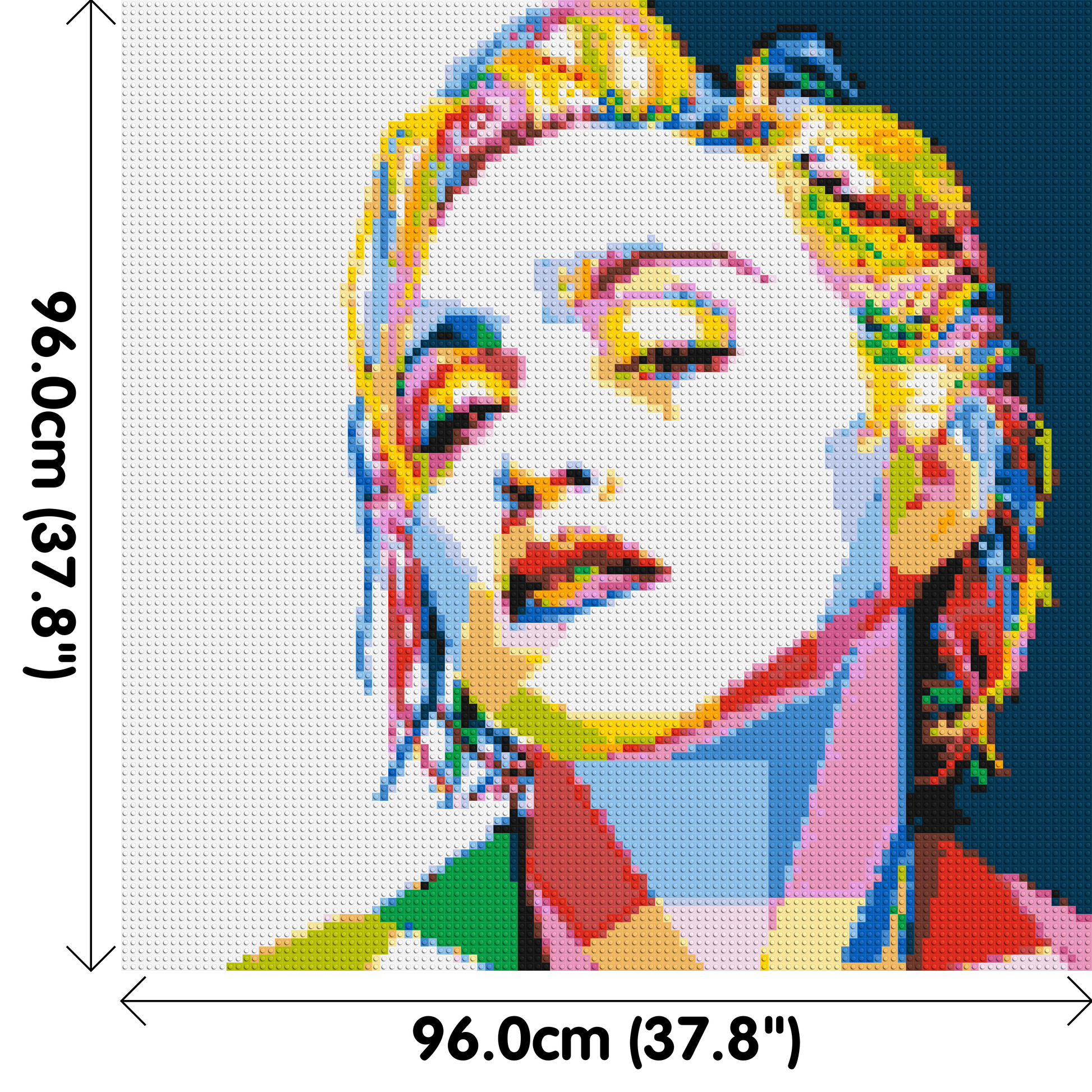 Madonna - Brick Art Mosaic Kit 5x5 dimensions