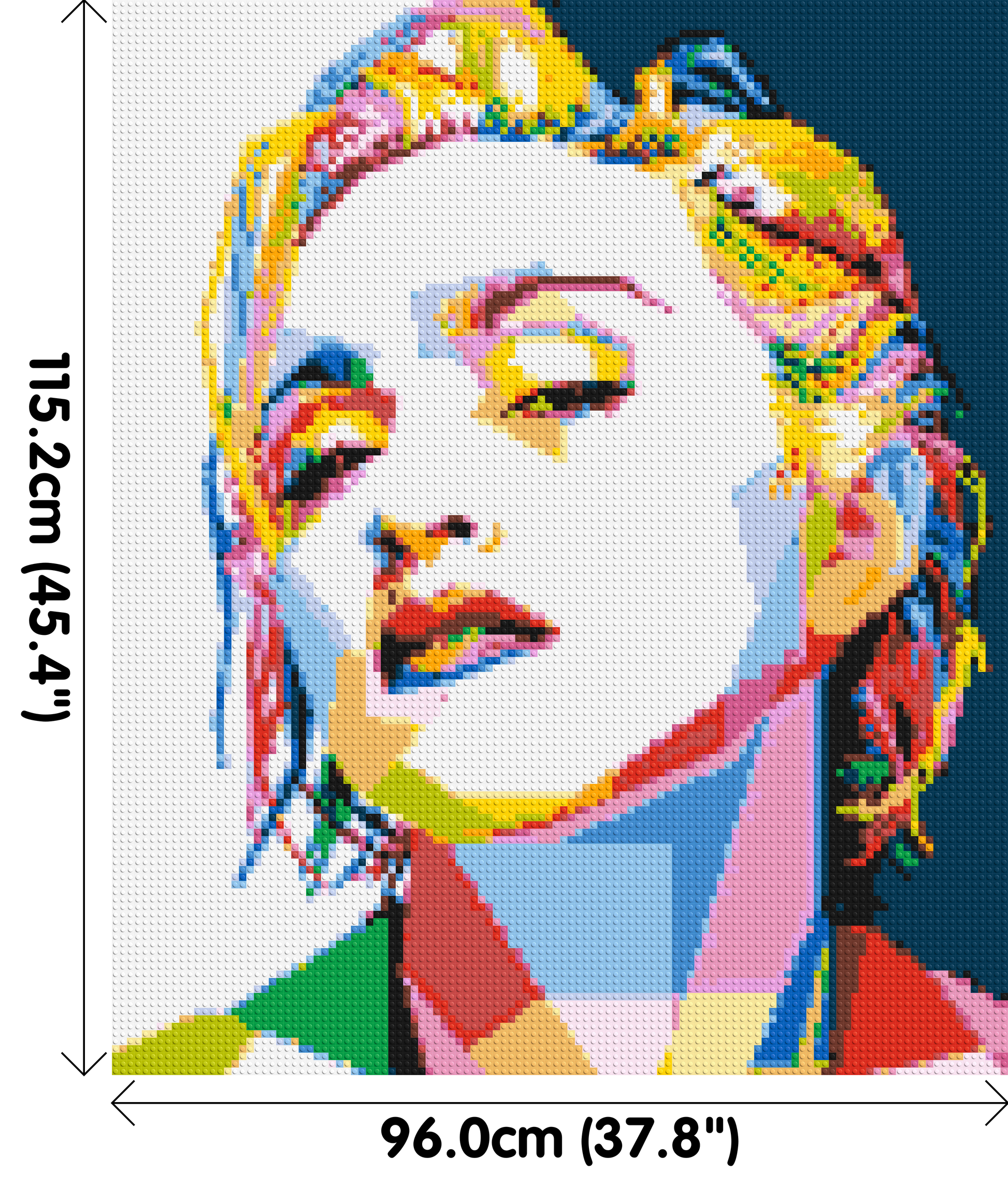 Madonna - Brick Art Mosaic Kit 5x6 dimensions