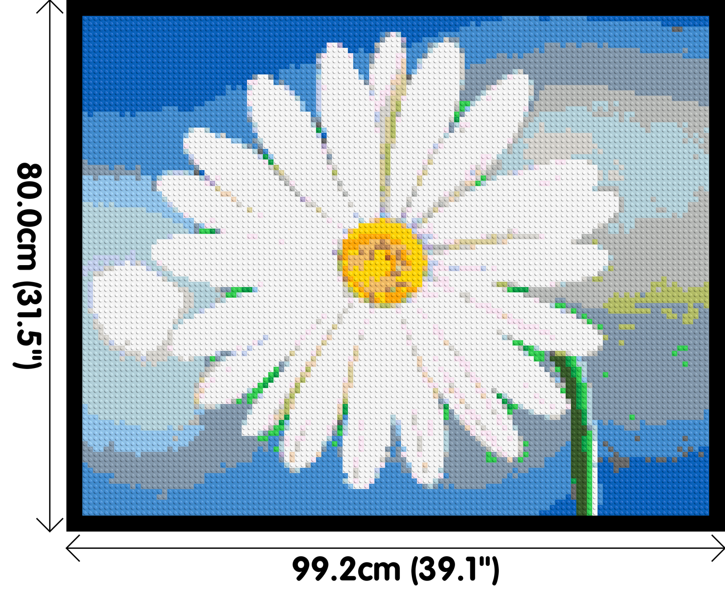 Margherite - Brick Art Mosaic Kit 5x4 large