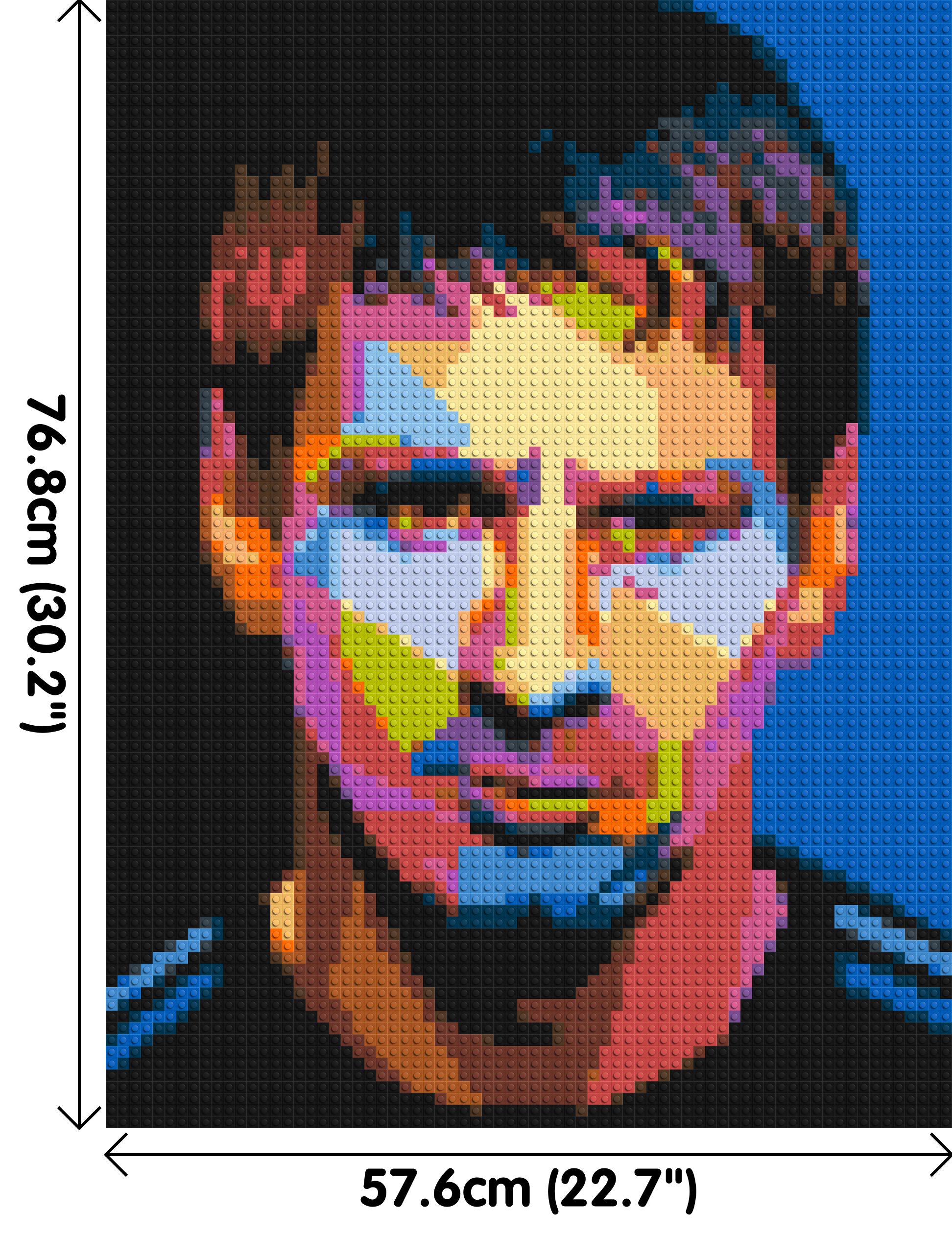 Messi #3 - Brick Art Mosaic Kit 3x4 dimensions