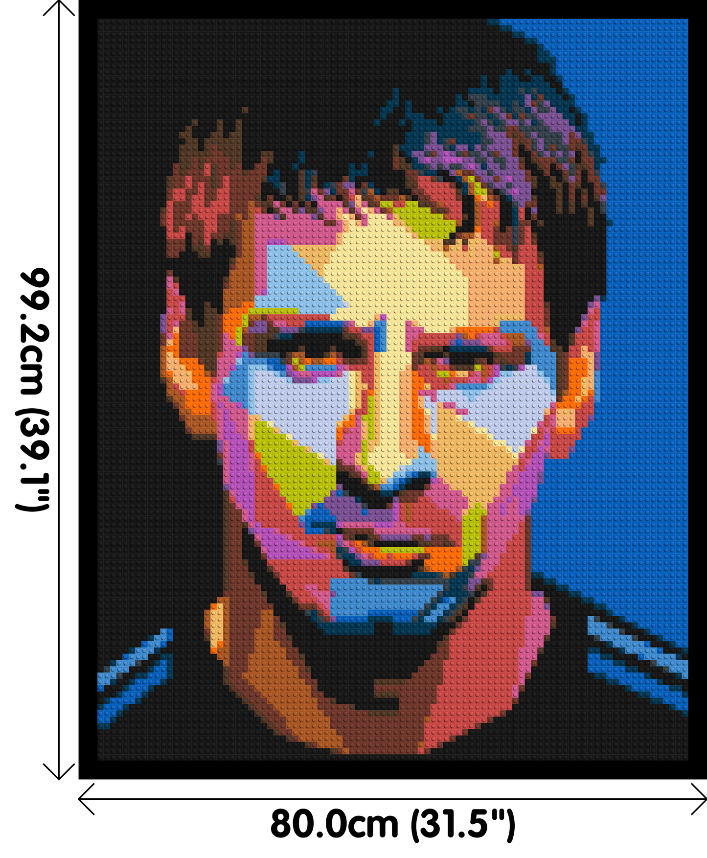 Messi #3 - Brick Art Mosaic Kit 4x5 large