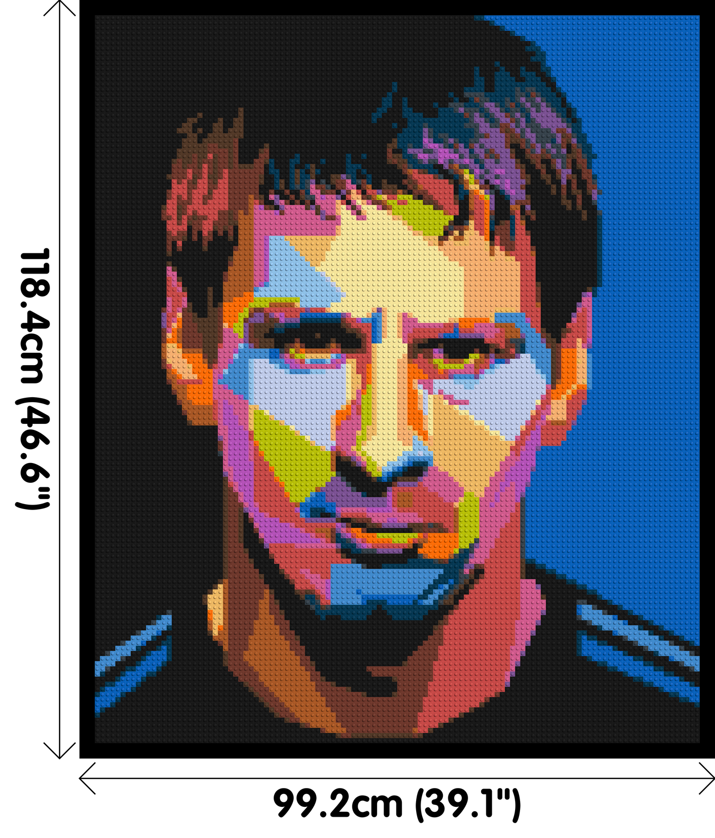 Messi #3 - Brick Art Mosaic Kit 5x6 large