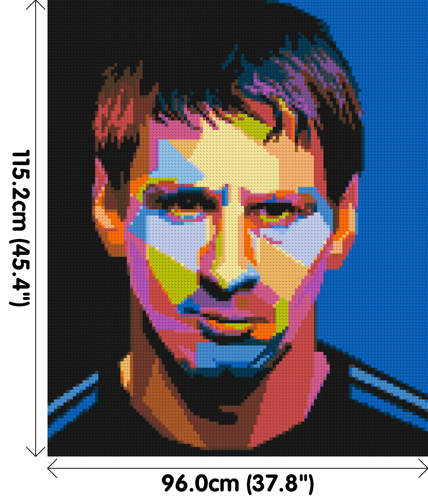 Messi #3 - Brick Art Mosaic Kit 5x6 large