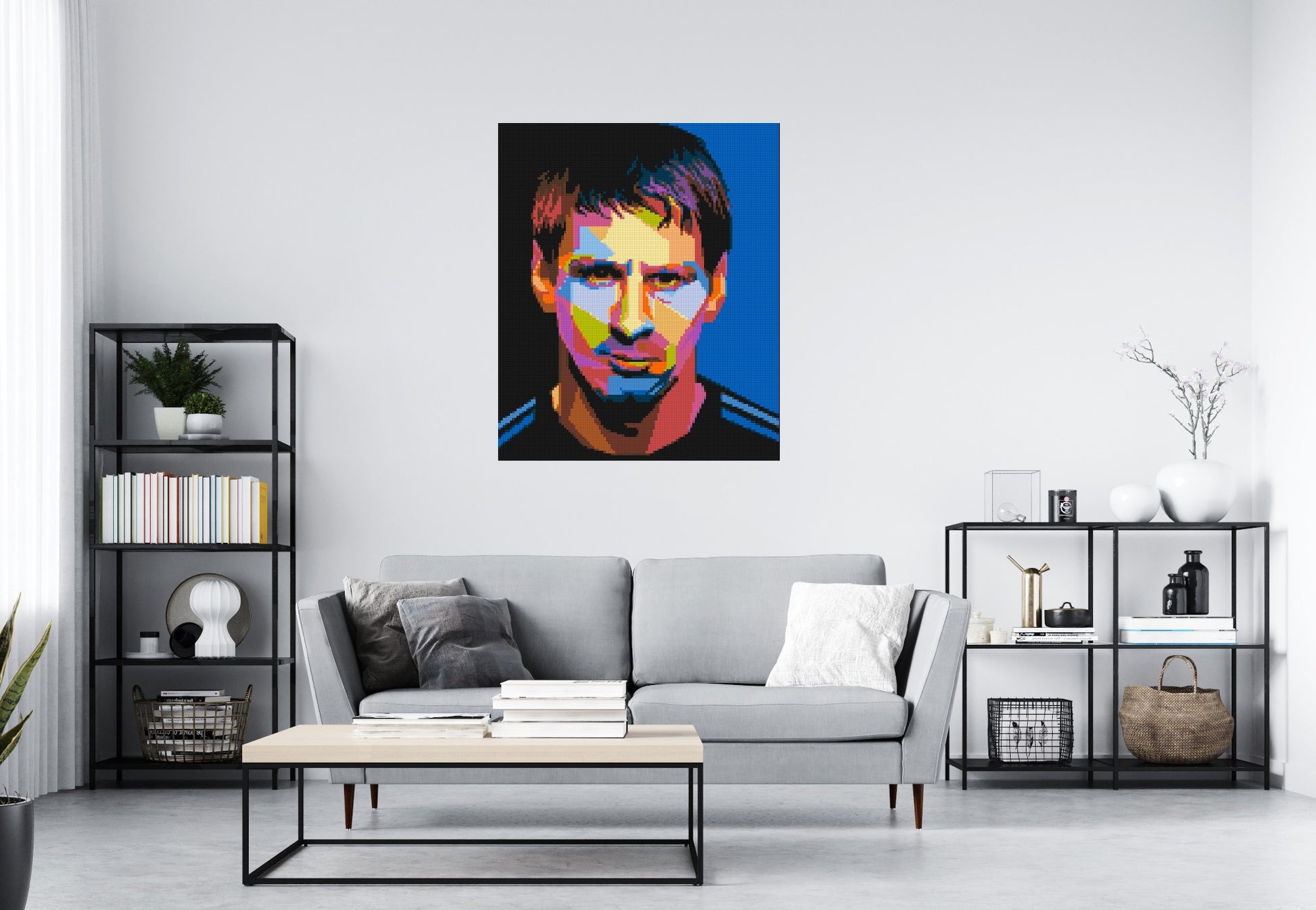 Messi #3 - Brick Art Mosaic Kit 5x6 scene