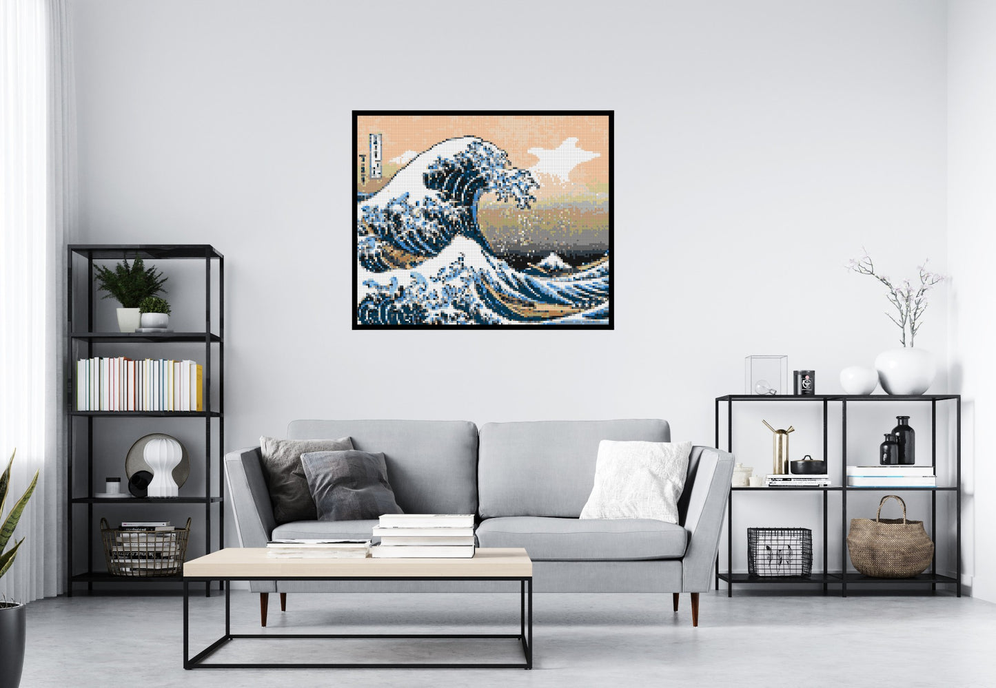 The Great Wave Off Kanagawa by Katsushika Hokusai  - Brick Art Mosaic Kit 6x5 large